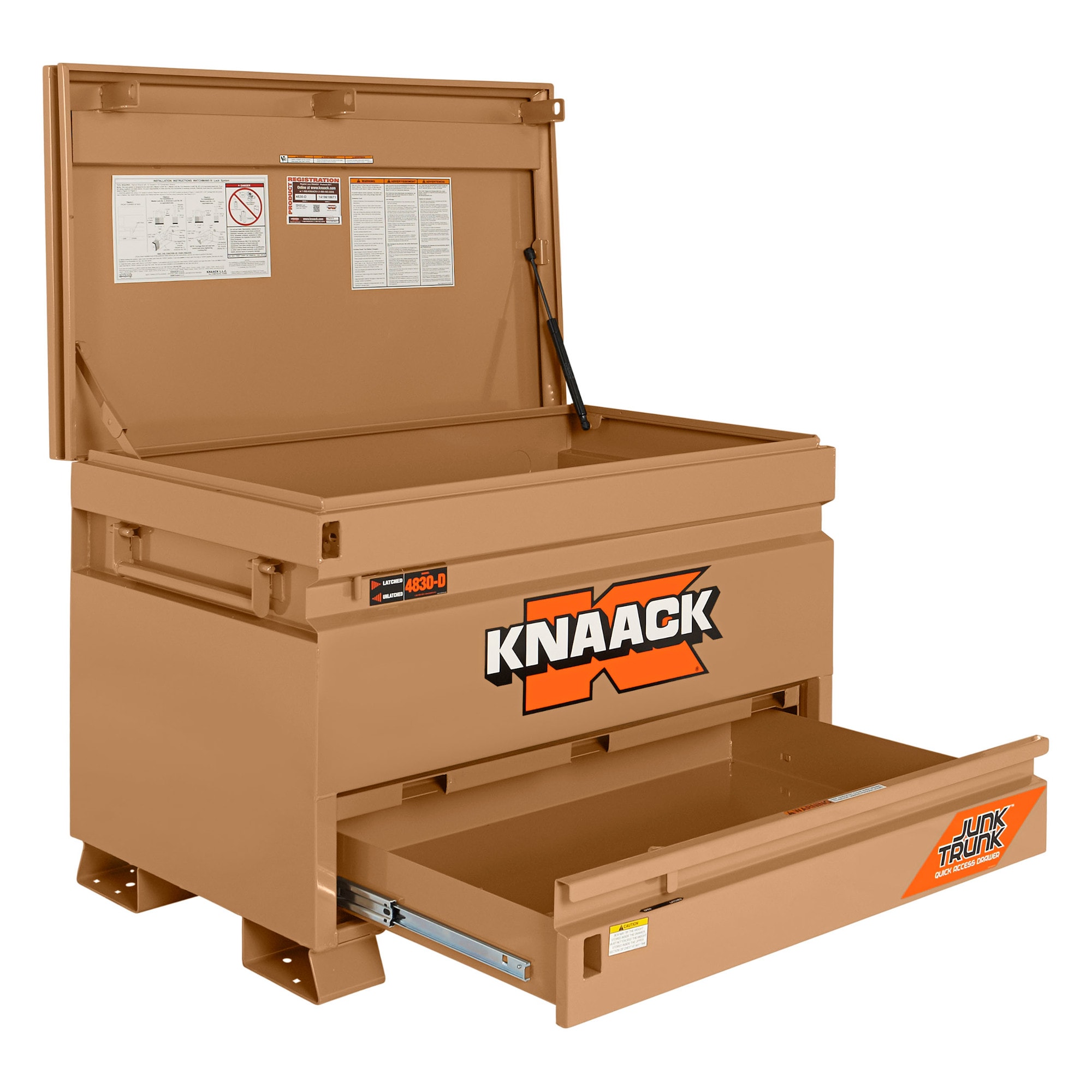 Knaack Jobmaster Chest W Junk Trunk 48 In W X 30 In L X 35 In H Steel