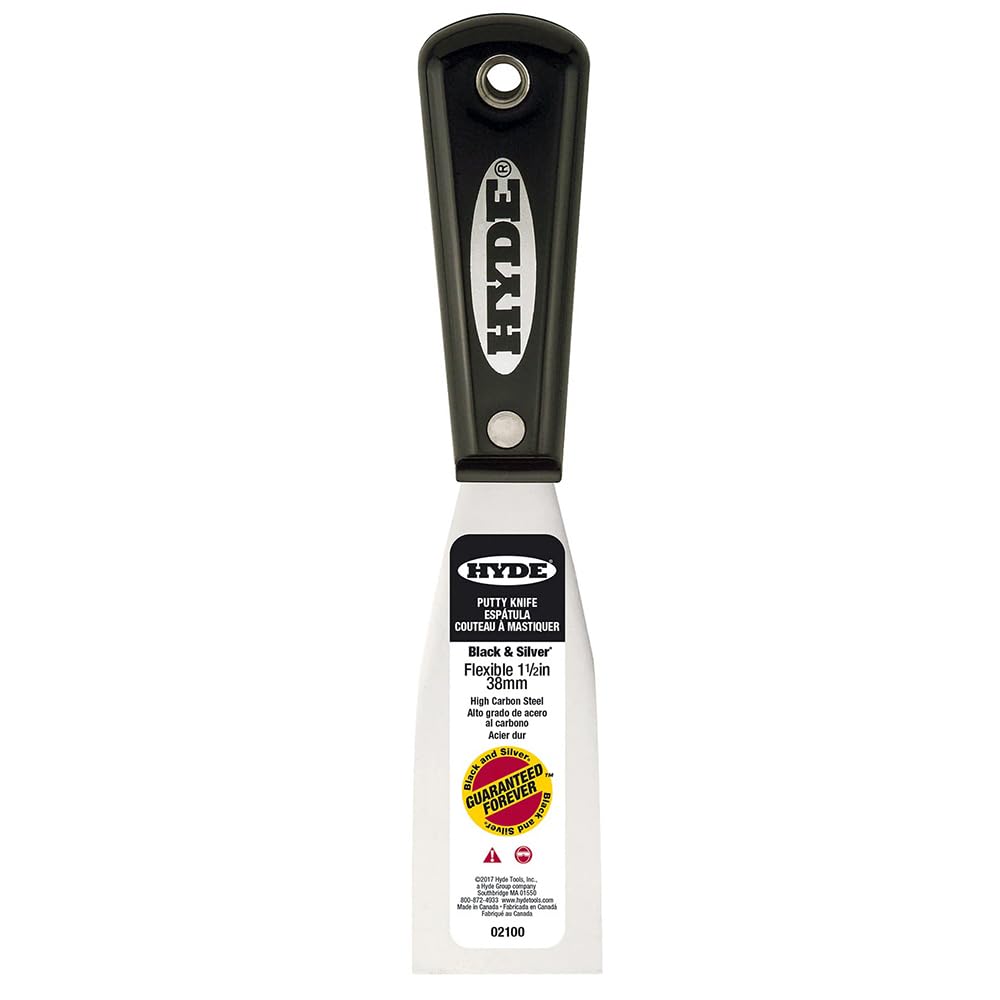 HYDE  1-1/2 in. W High-Carbon Steel Flexible Putty Knife