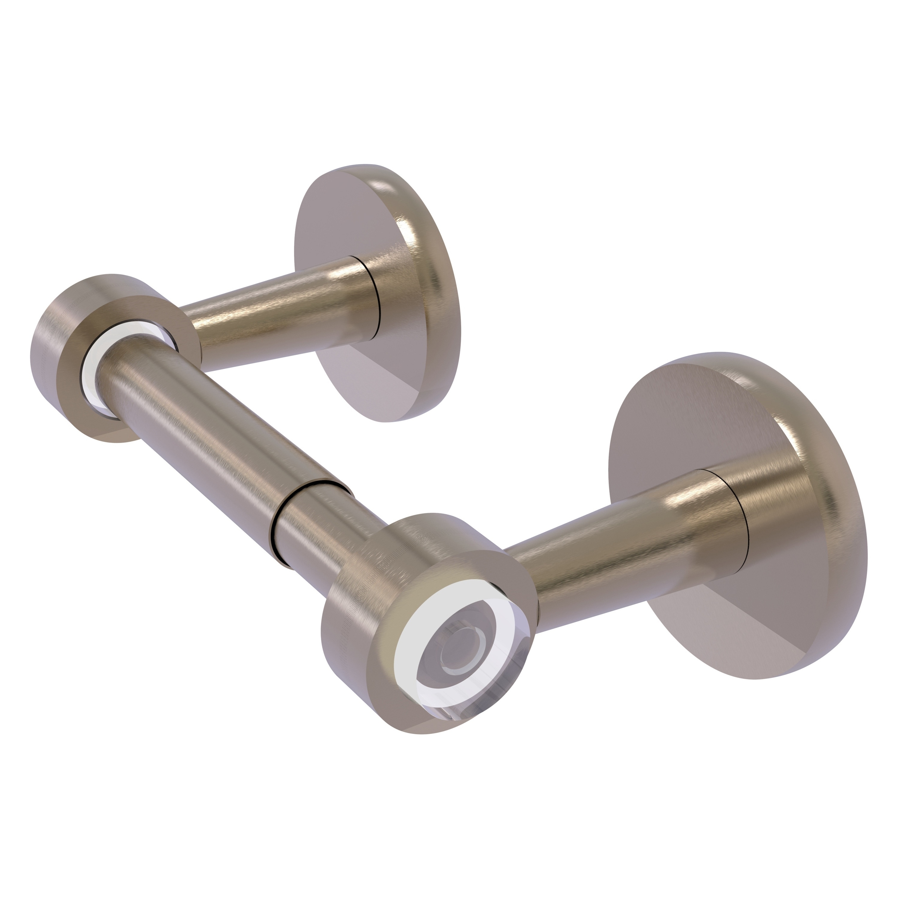 Allied Brass CV-24-PEW Clearview Antique Pewter Wall mount Double post Toilet Paper Holder 1 -Rolls with Storage