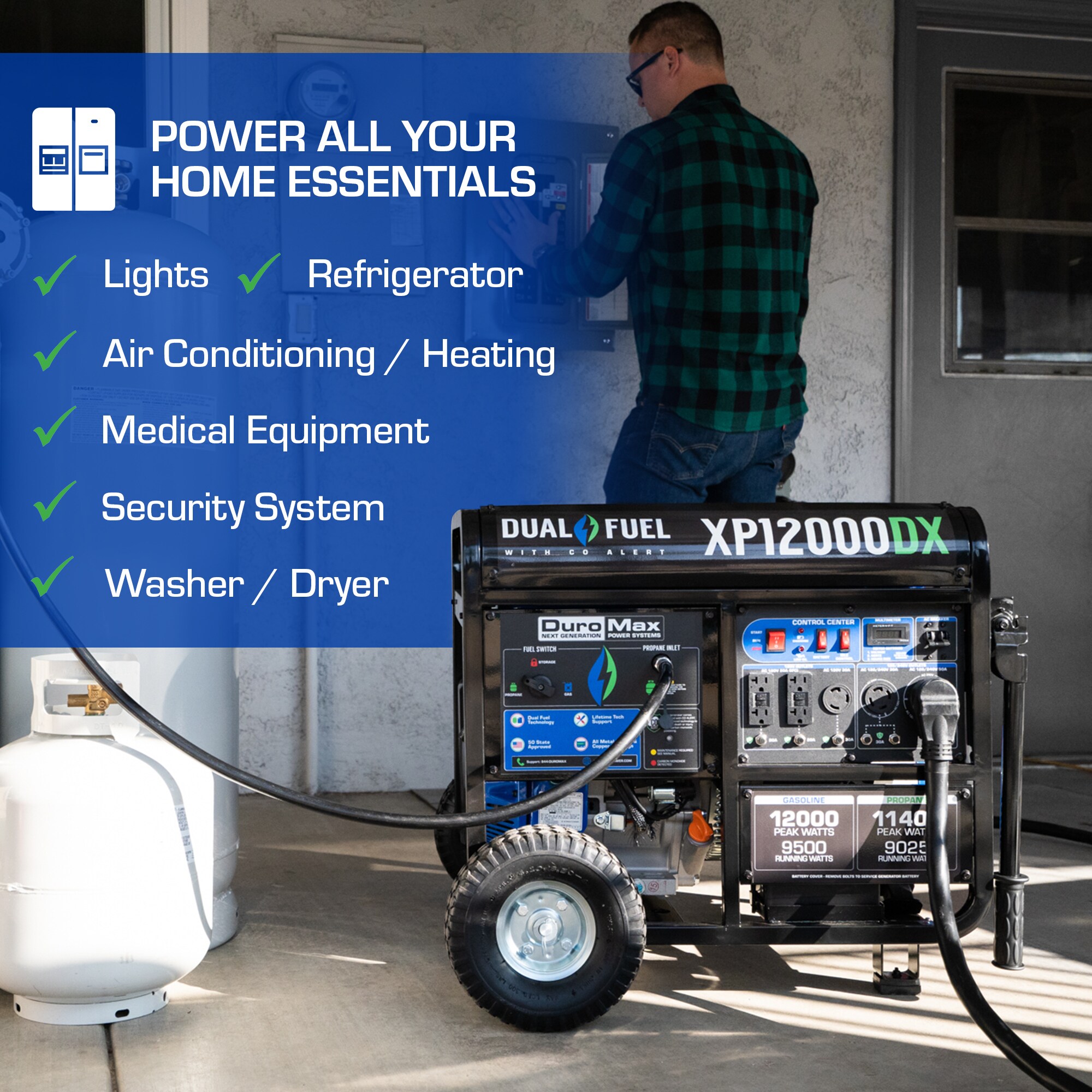 DuroMax XP12000DX Portable-Generators - View #8