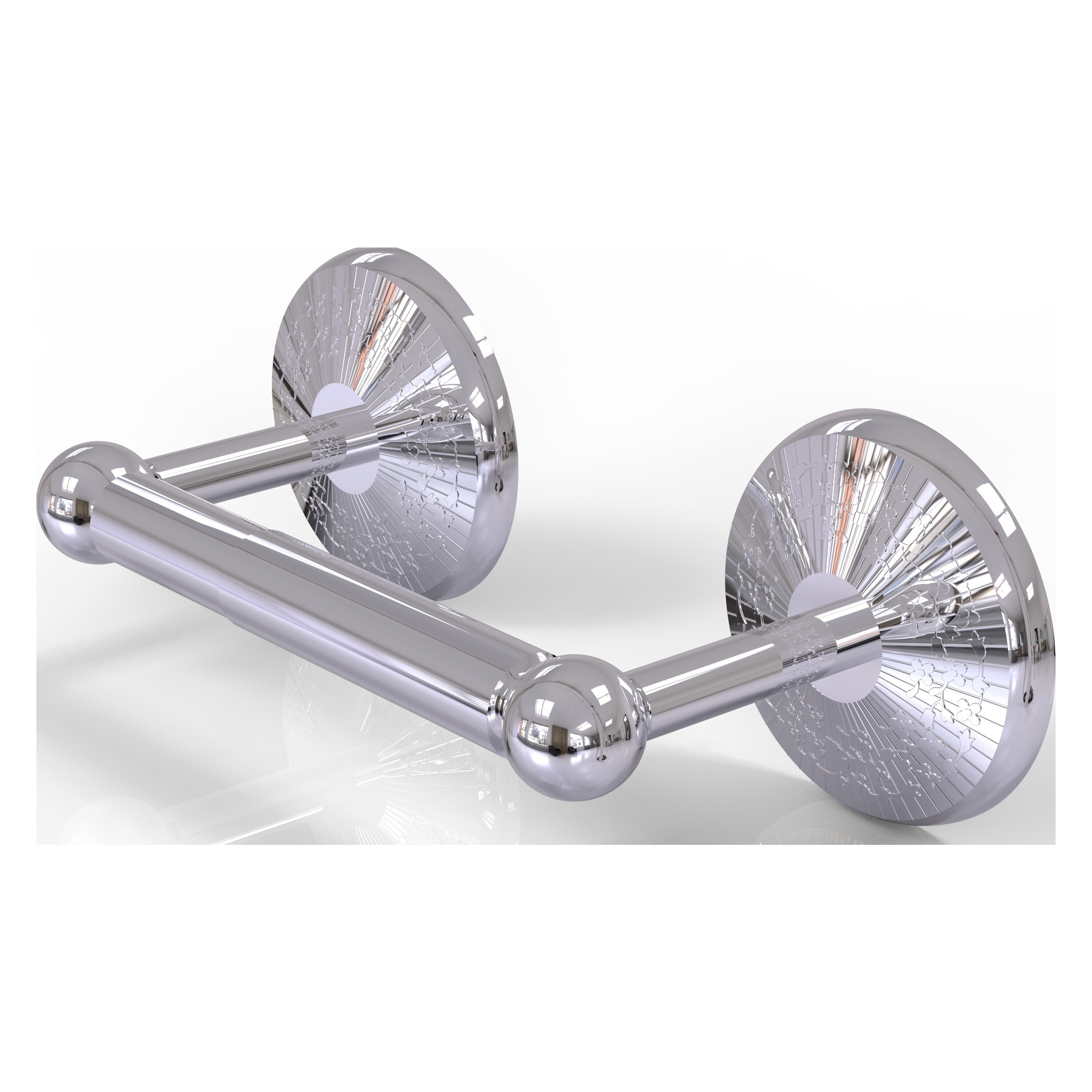 Allied Brass PMC-24-PC Prestige Monte Carlo Polished Chrome Wall mount Double post Toilet Paper Holder 1 -Rolls with Storage