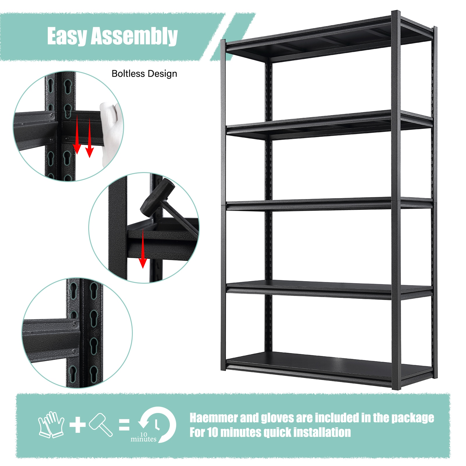 Siavonce XH44668 Free-Standing-Shelving - View #5
