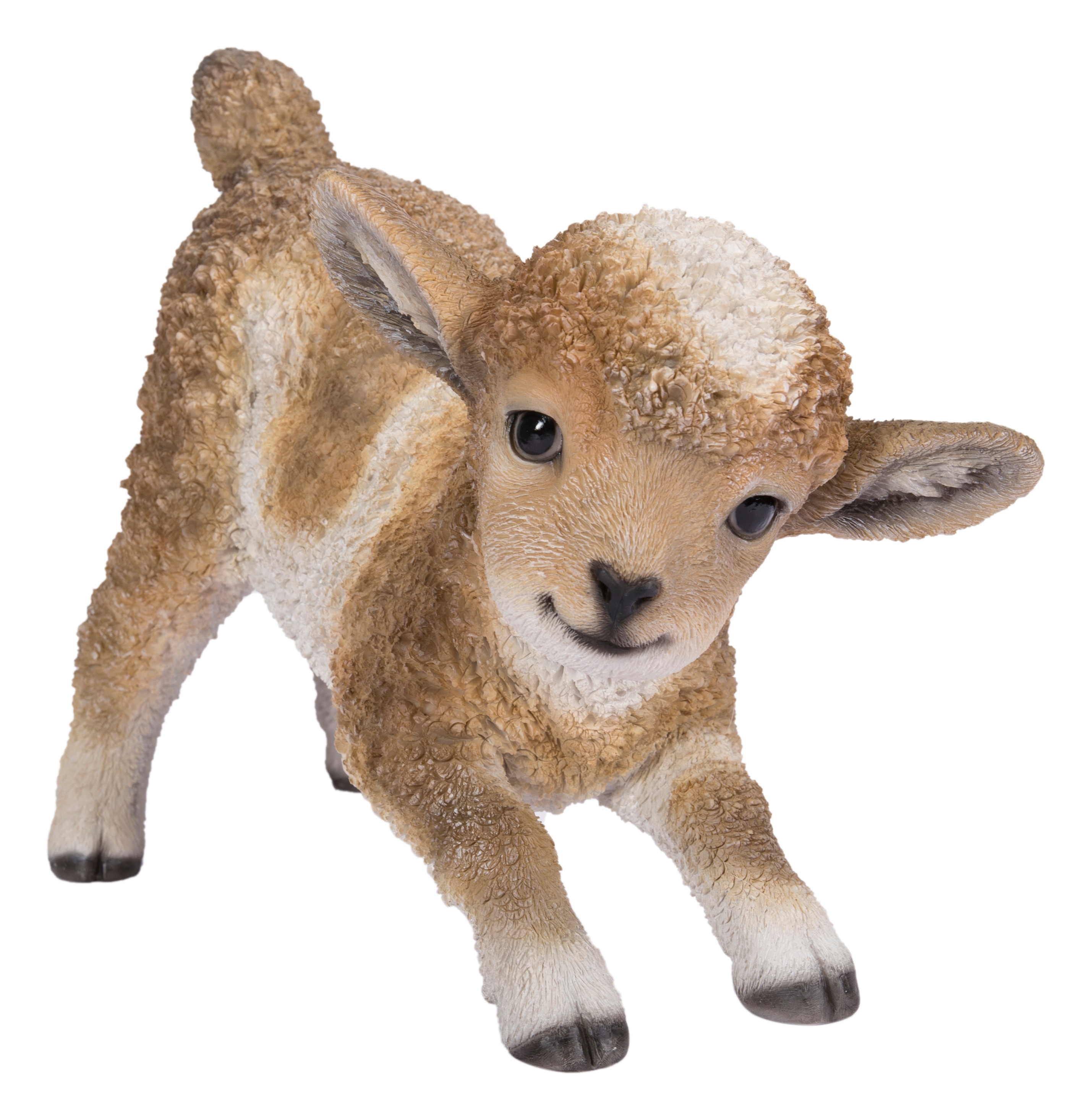 Hi-Line Gift 87946-B 7.36-in H x 4.65-in W White Animal Garden Statue