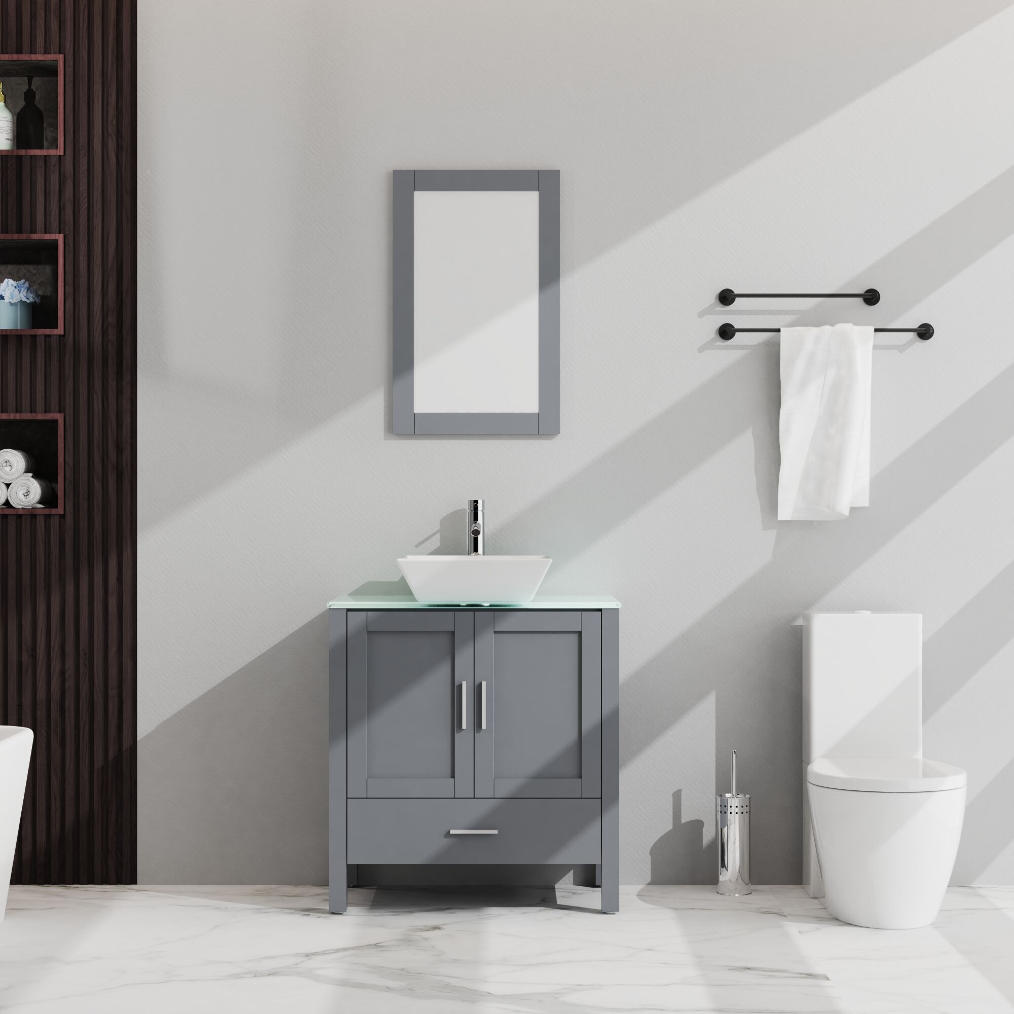 WELLFOR TO-FU-BV30OAWH Bath-Vanity-Combo - View #5