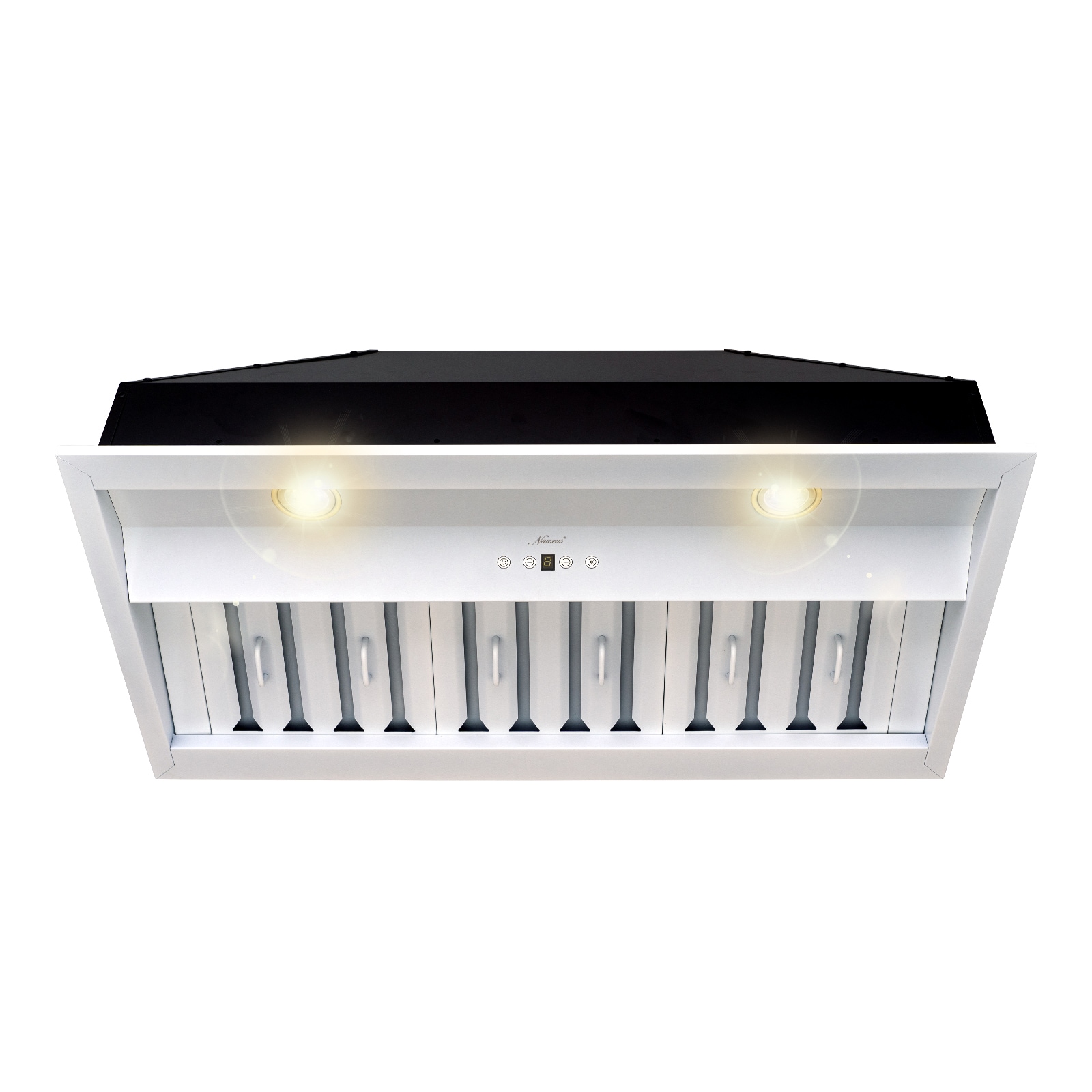 Akicon E90-36-SWG-WARM 36 inch Ducted 600-CFM Satin White Insert Under Cabinet Range Hood with Charcoal Filter