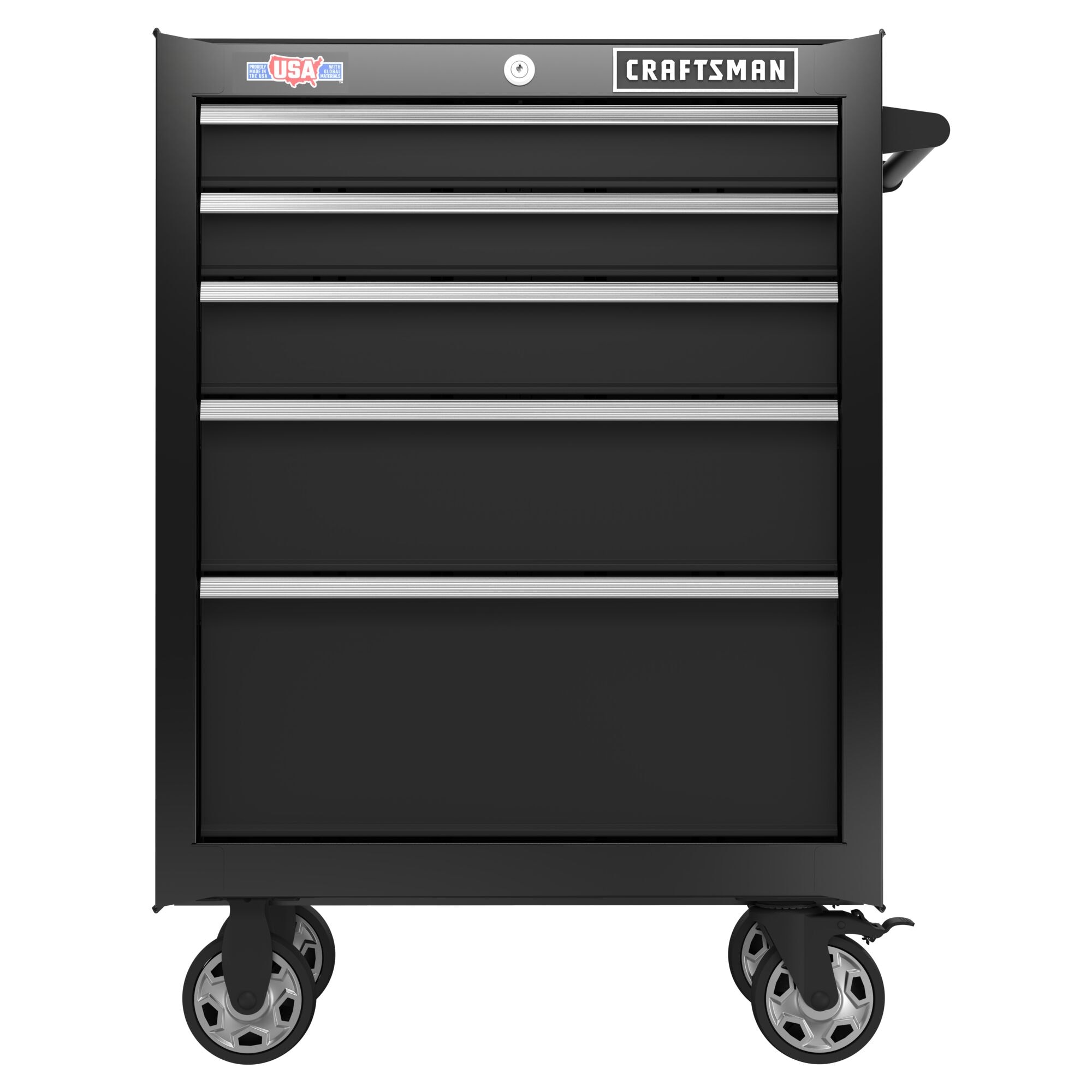 CRAFTSMAN 2000 Series 26.5-in W x 37.5-in H 5-Drawer Steel Rolling Tool  Cabinet (Black) in the Bottom Tool Cabinets department at