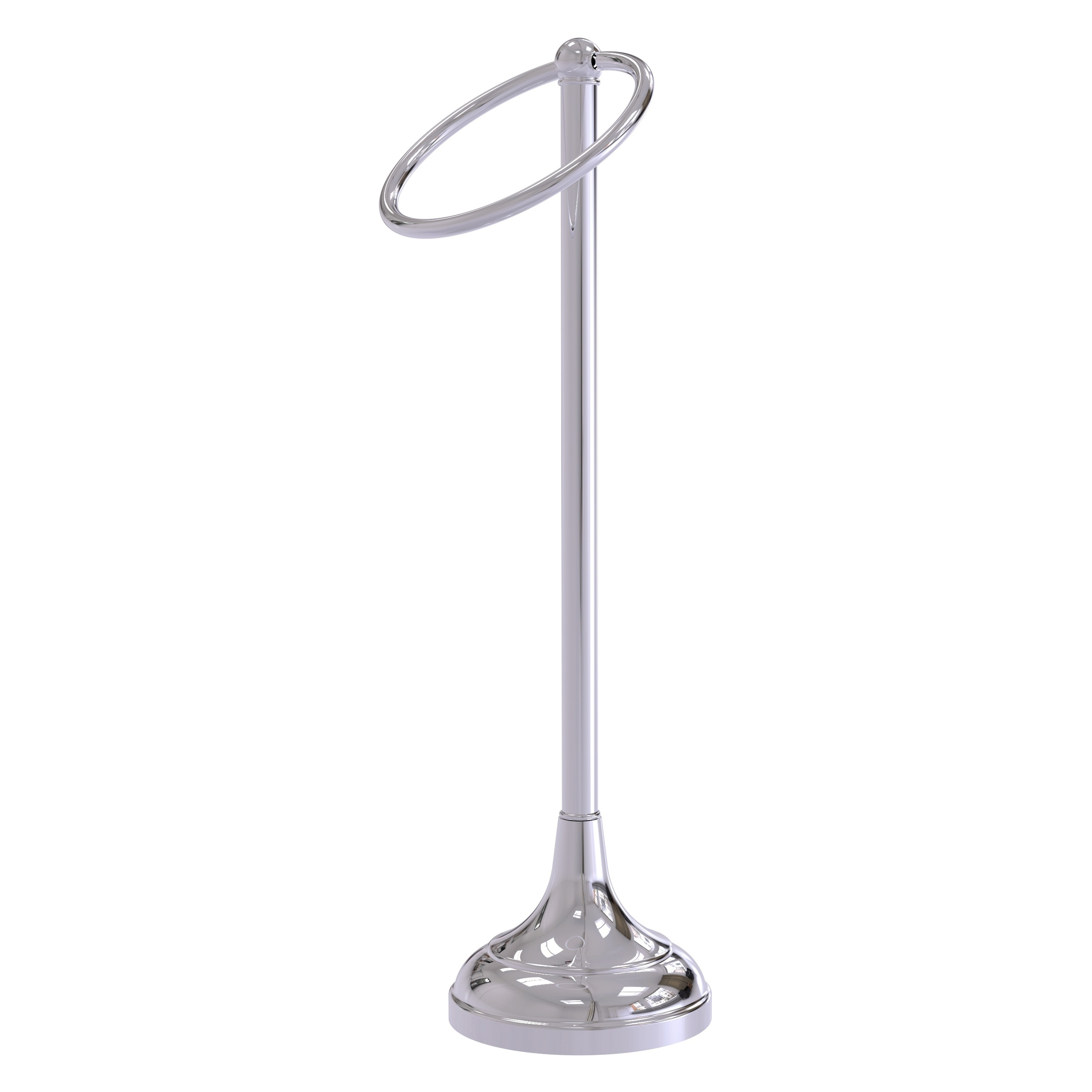 Allied Brass TR-10-PC Tribecca Polished Chrome Freestanding countertop Single Towel Ring