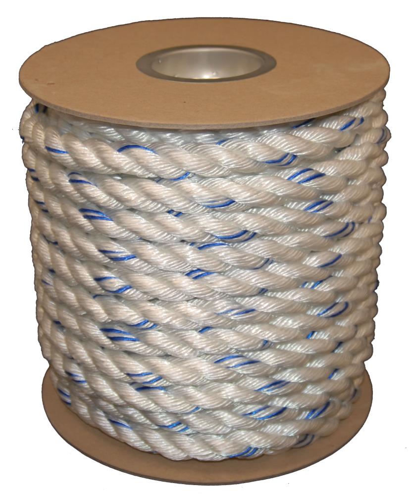 T.W. Evans Cordage 0.625-in x 600-ft Twisted Polyester Rope (By-the-Roll)  in the Rope (By-the-Roll) department at