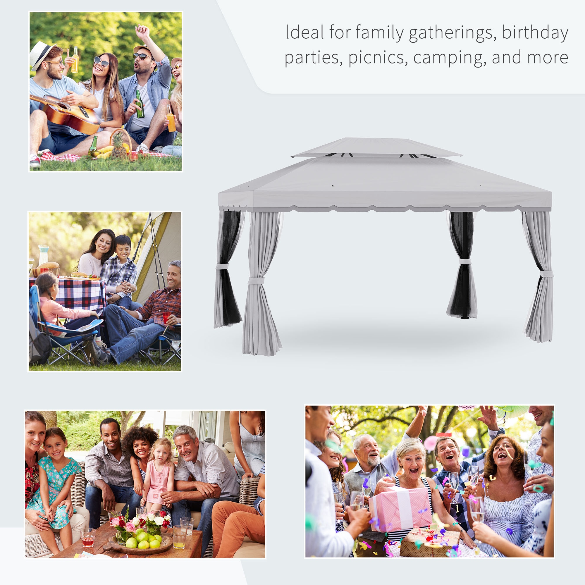 Mondawe MD-AB74250 Wood-Resin-Gazebos - View #2