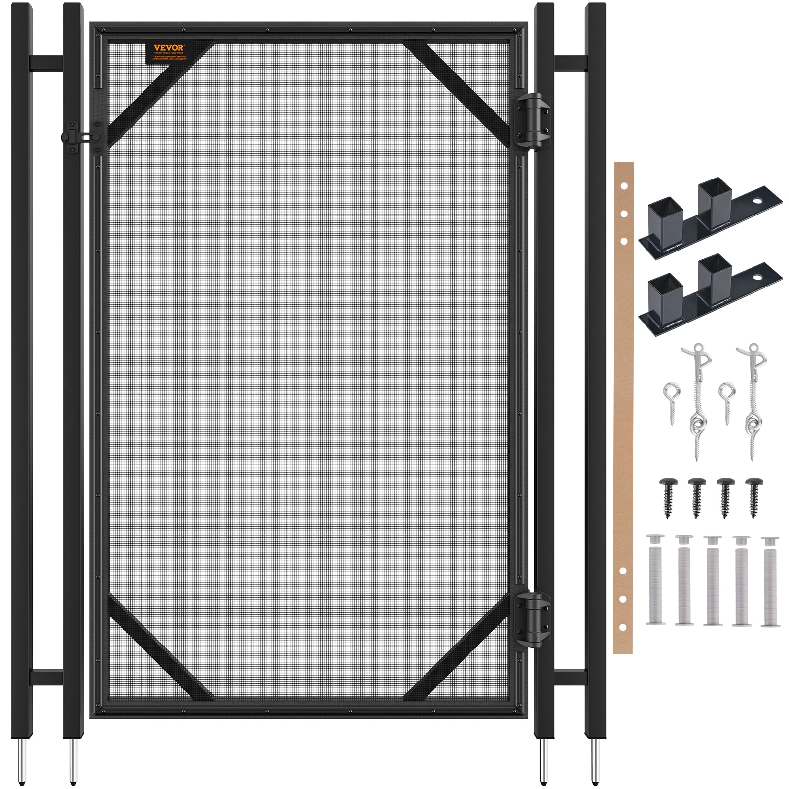 VEVOR YCWLDM425FTHKT8L9V0 4-Feet x 27-Feet Black Aluminum Mesh Pool Safety Barrier Panel