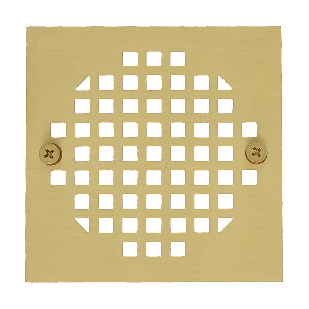Jones Stephens C60813 Heavy Duty  4.25-in x 4.25-in Polished Brass Brass Strainer