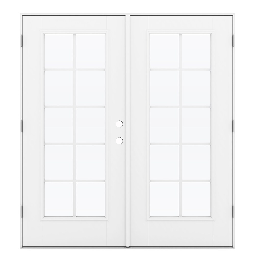 JELD-WEN 72-in x 80-in Tempered Grilles Between The Glass Primed ...