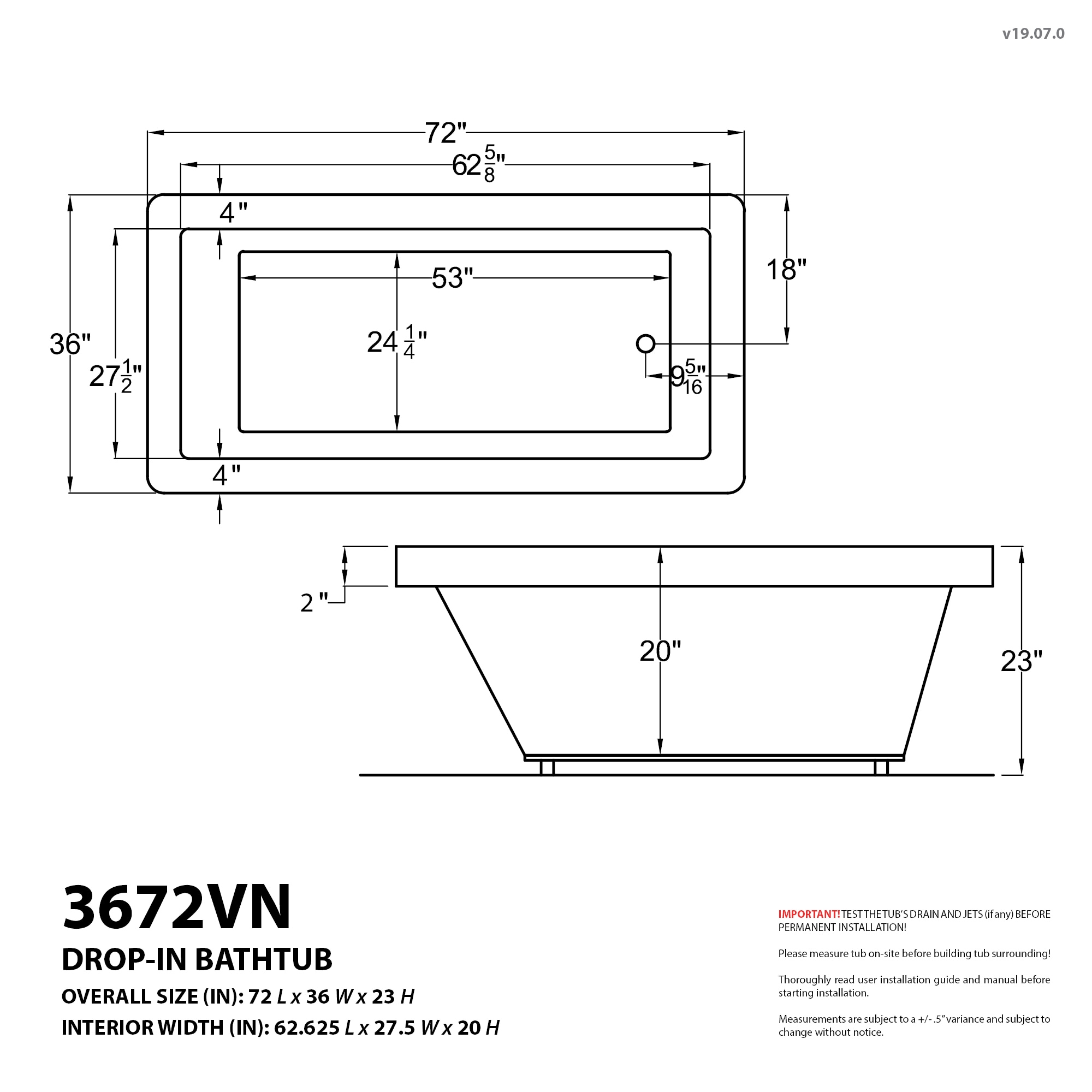Endurance LS3672VNWR bathtubs - View #15