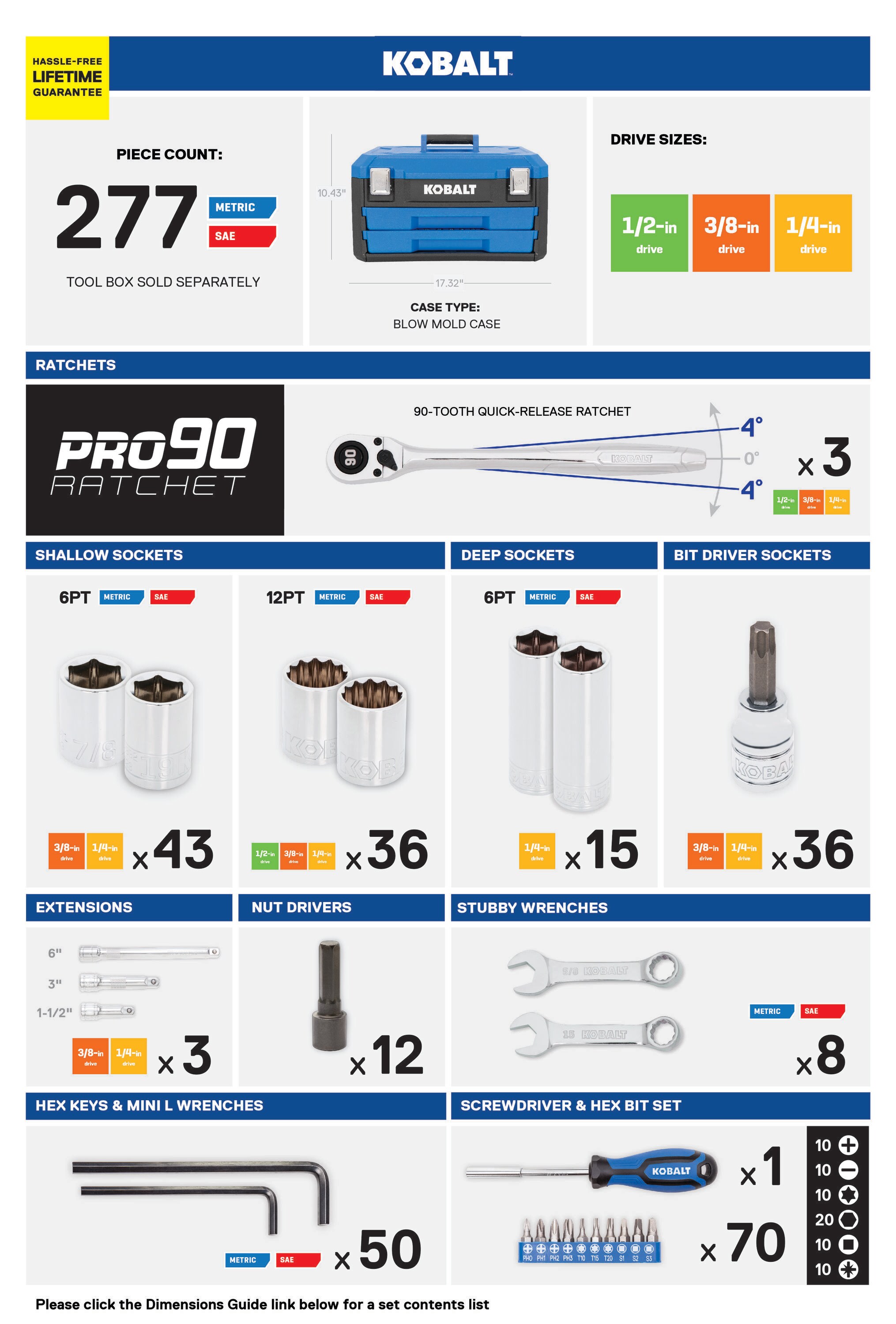 Kobalt 52321 Mechanics-Tool-Sets - View #3