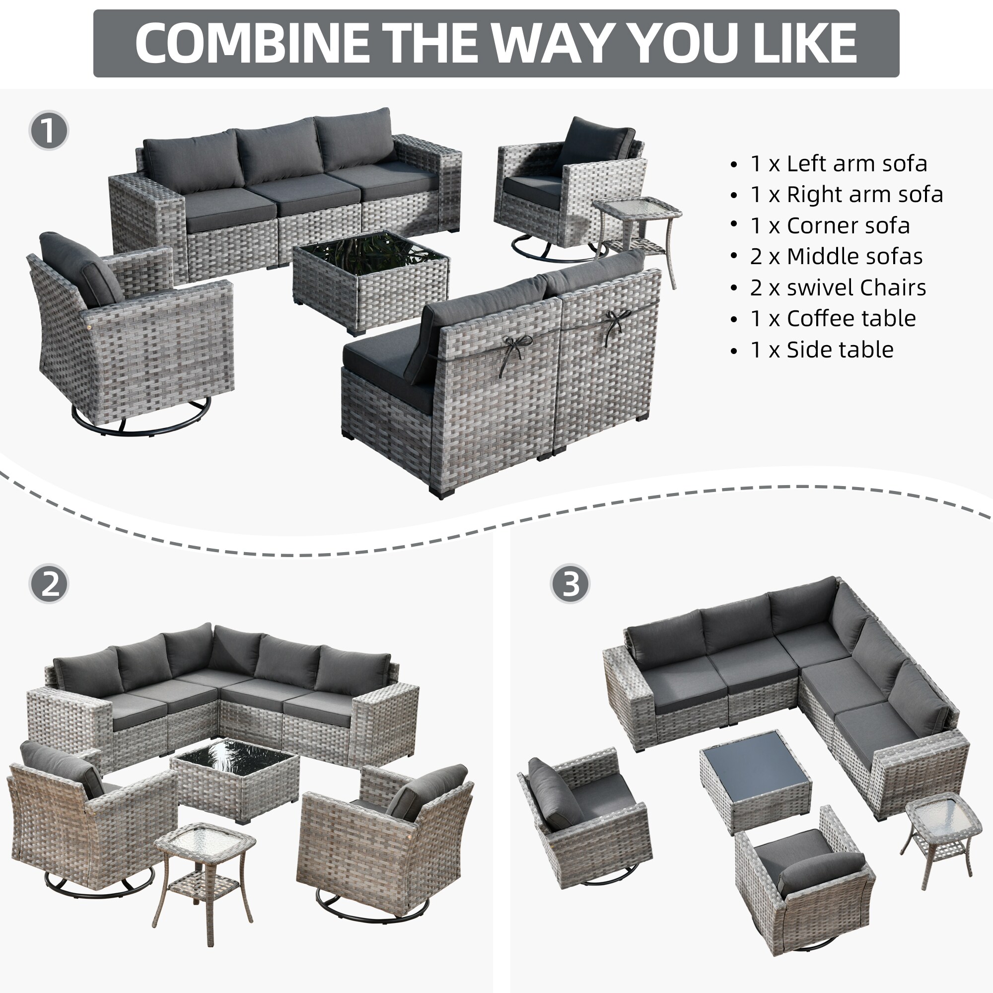 Ovios KFS100Y Patio-Sofas-Daybeds - View #2