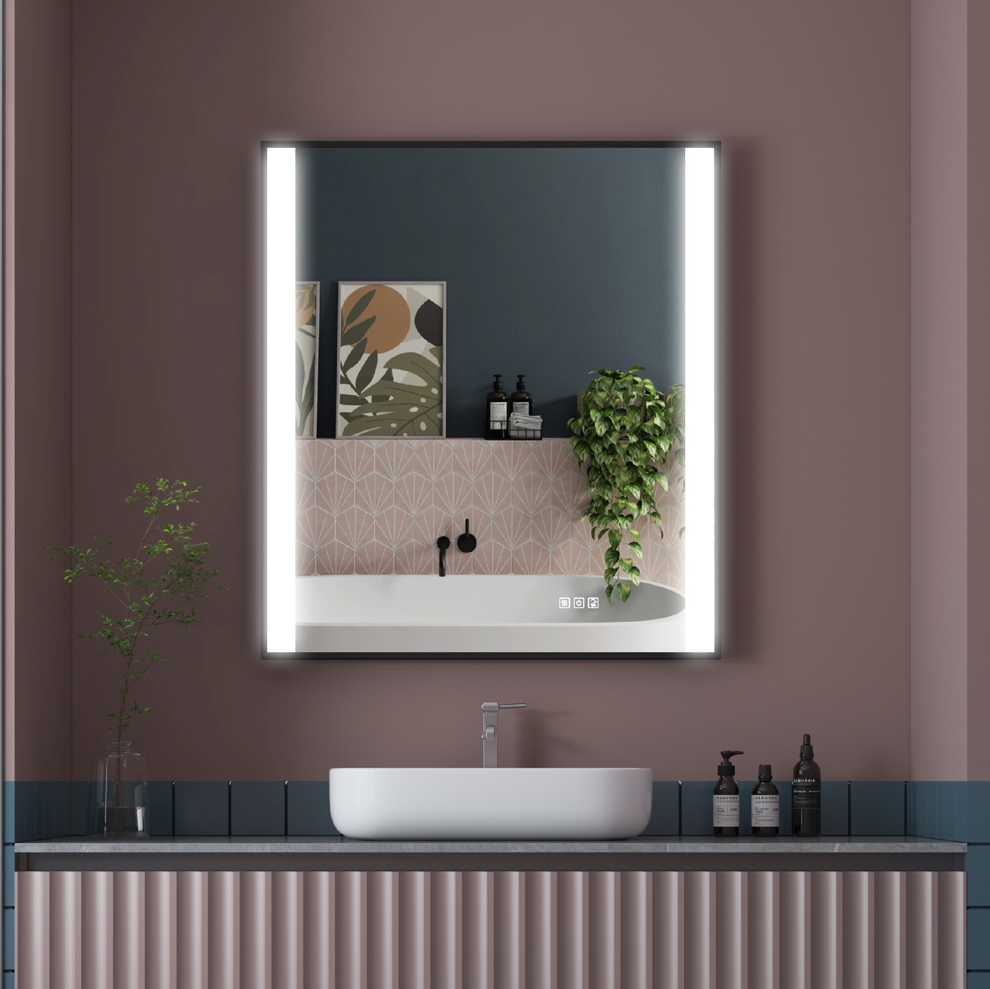 Forclover MRE-18F3236MB Framed-Bath-Mirrors - View #2