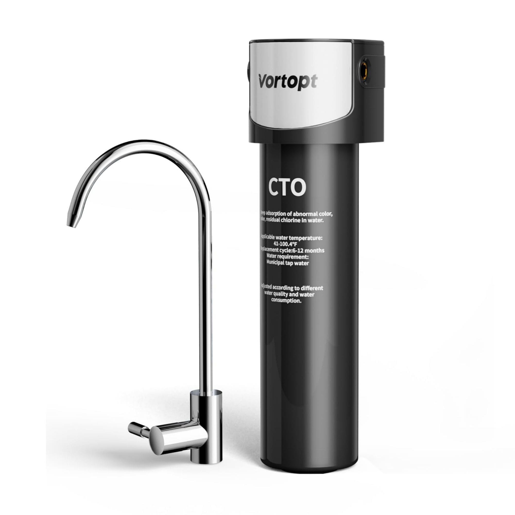 LTMATE LSJAWAQZ00174 Single-stage Composite/Activated Carbon Under Sink Water Filtration System with Faucet