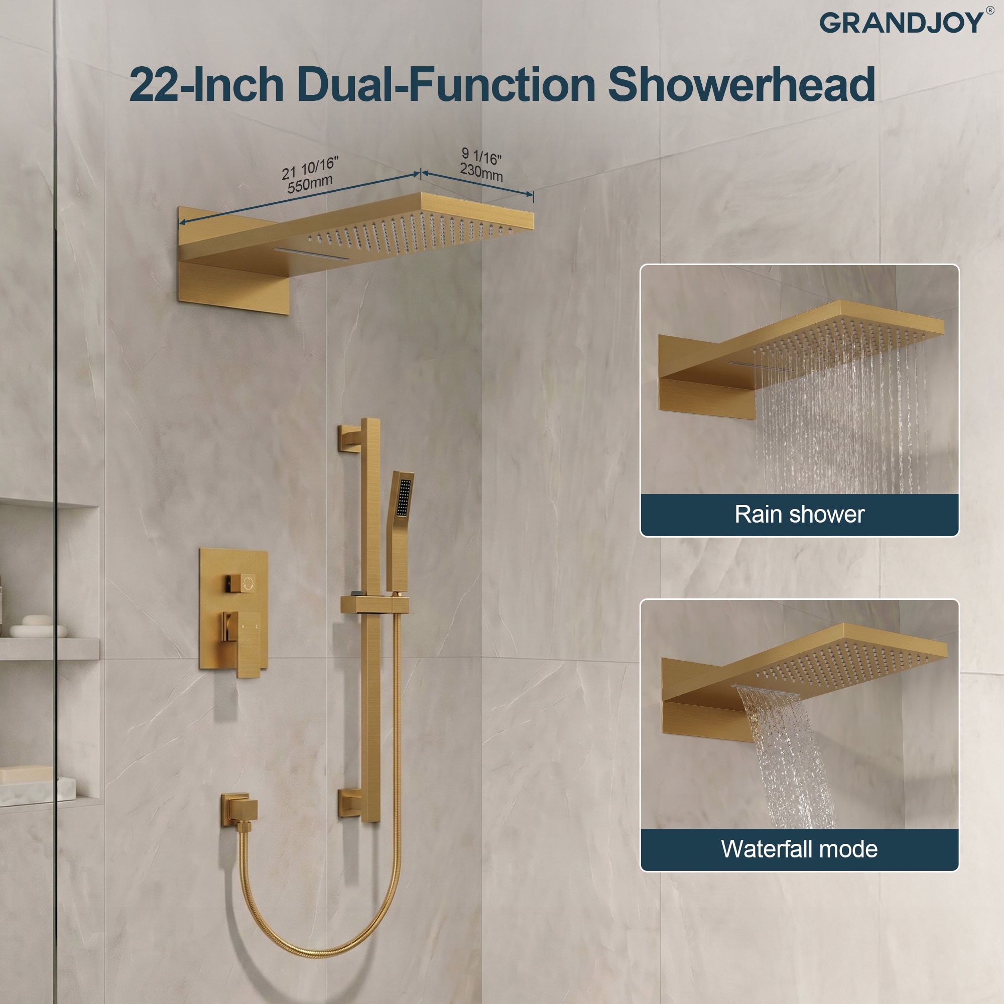 GRANDJOY SGF10GJ-10-BG22 Tub-Shower-Faucets - View #10