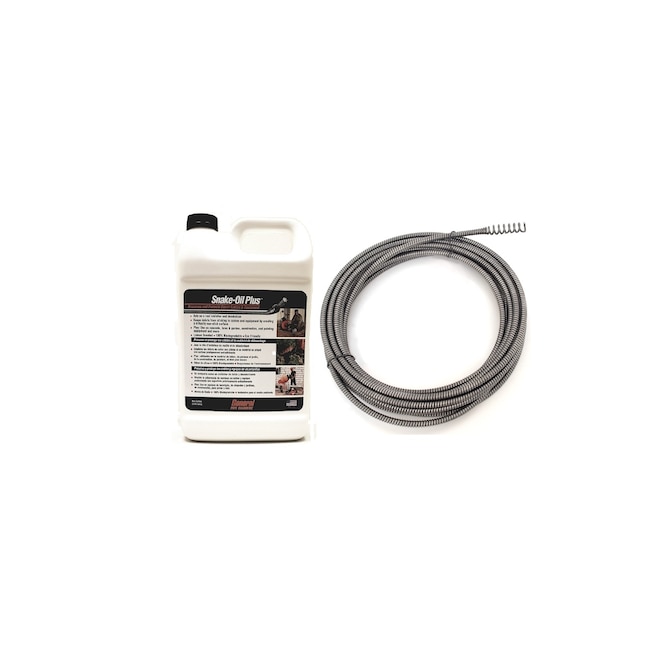 General Pipe Cleaners Rust Inhibitor Metal Drain Snake with 1/4-in x 25-ft  Replacement Cable - Effective for 1-1/4-in to 2-in Drain Lines in the Drain  Openers department at