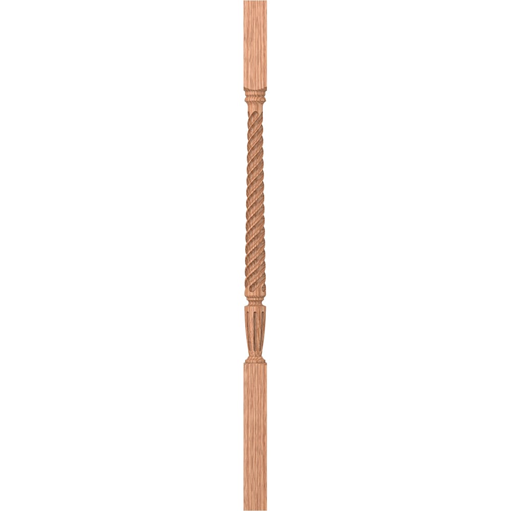 L.J. Smith Stair Systems LJT-2005-O 38 38-in x 1.75-in Unfinished Red Oak Square Top Stair Baluster