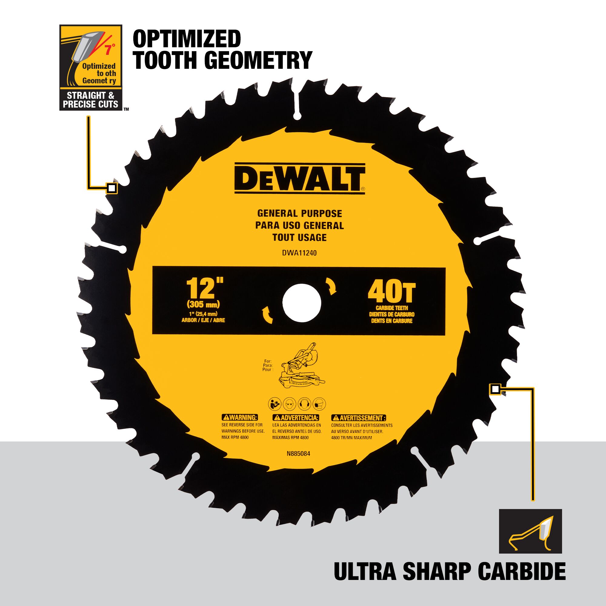 DEWALT DWA124080CMB Circular-Saw-Blades - View #3