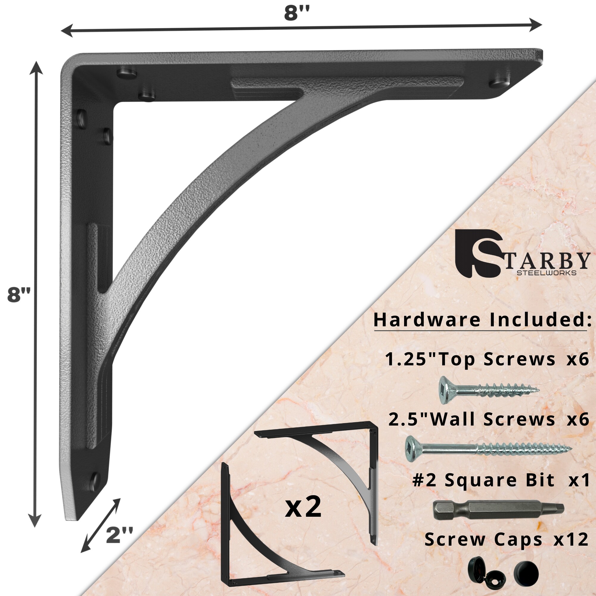 STARBY SB-SULLIVAN-8 Shelving-Hardware - View #3