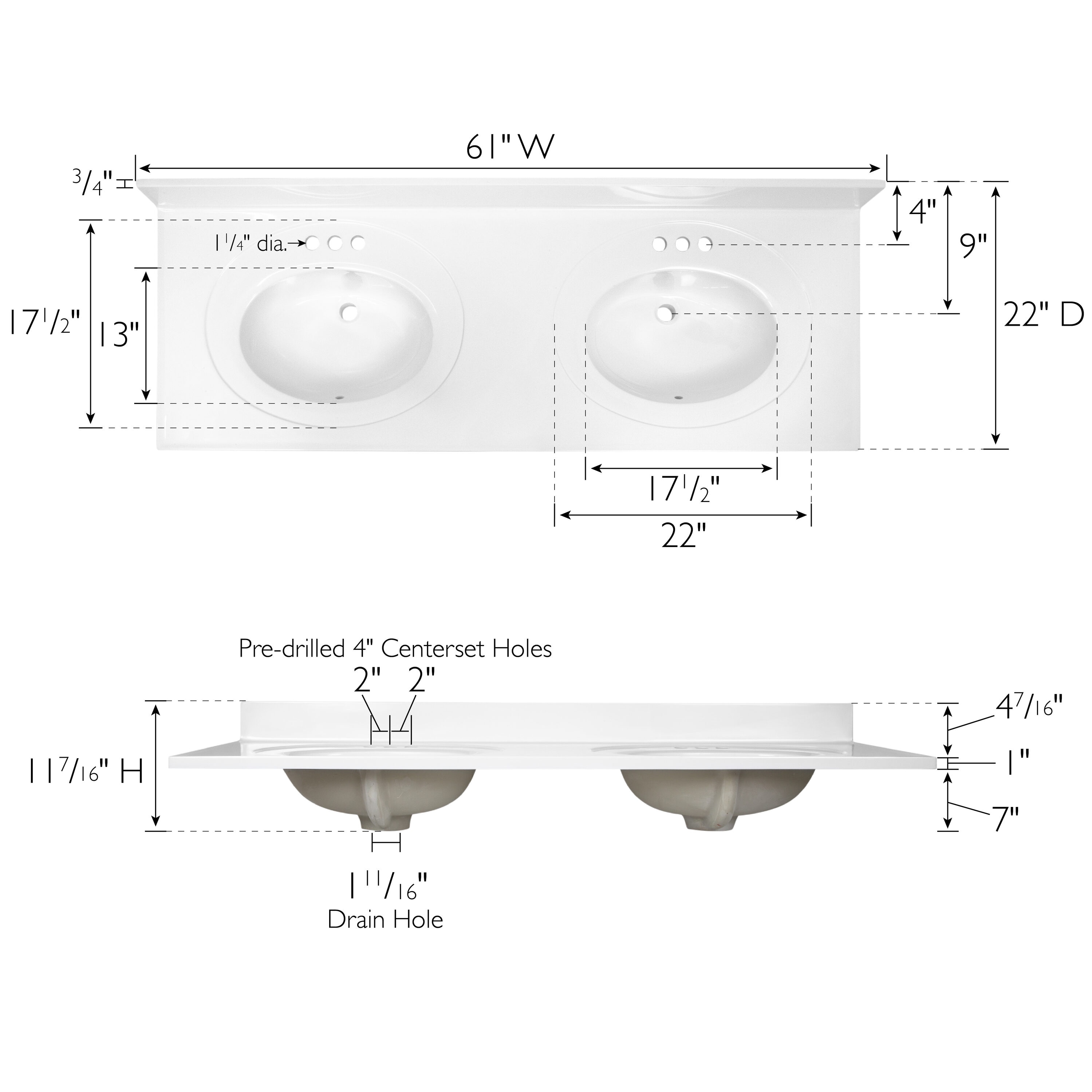 Design House 597393 Vanity-Tops - View #3