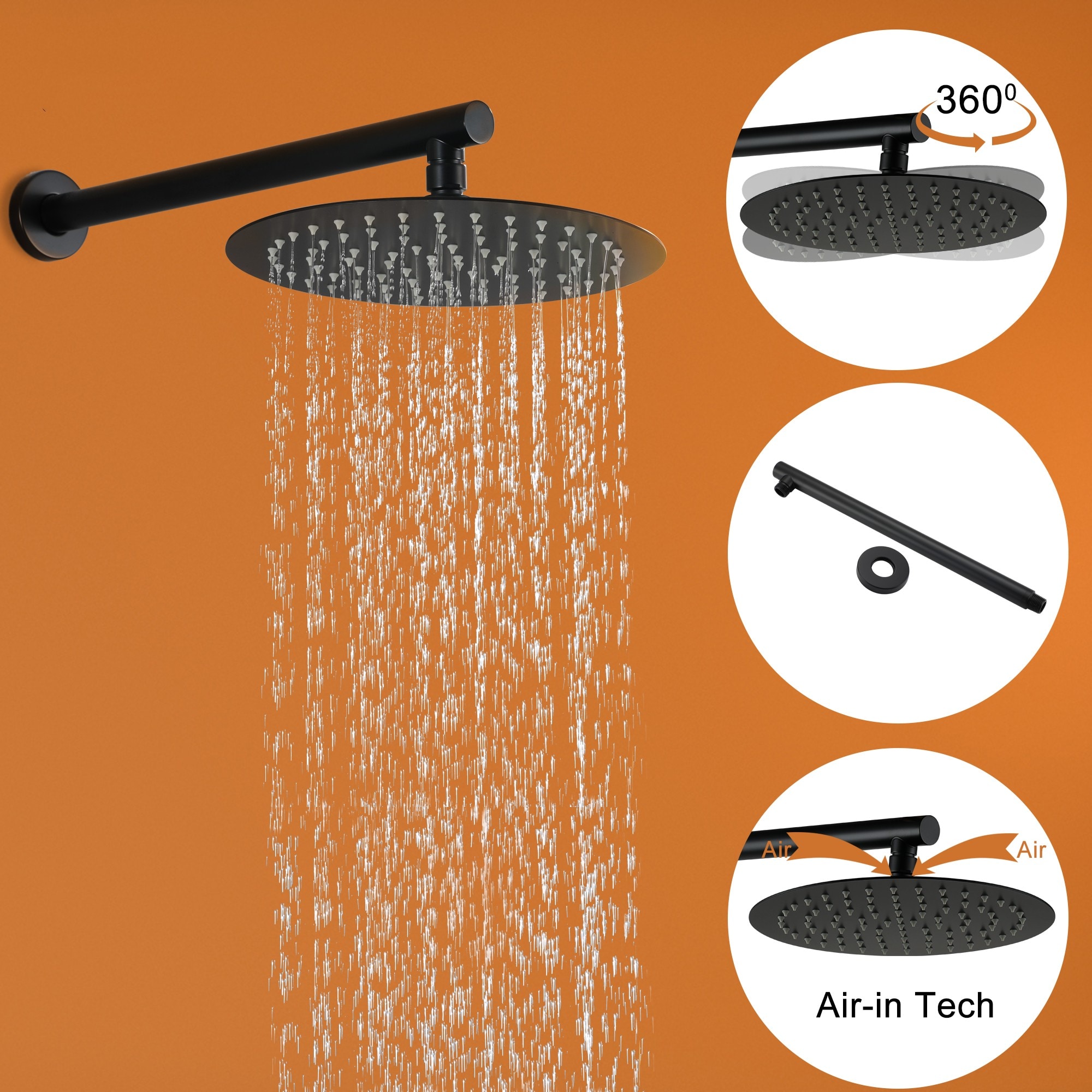 CASAINC CASA03CP-12 Showerhead-Bar-Panels - View #5