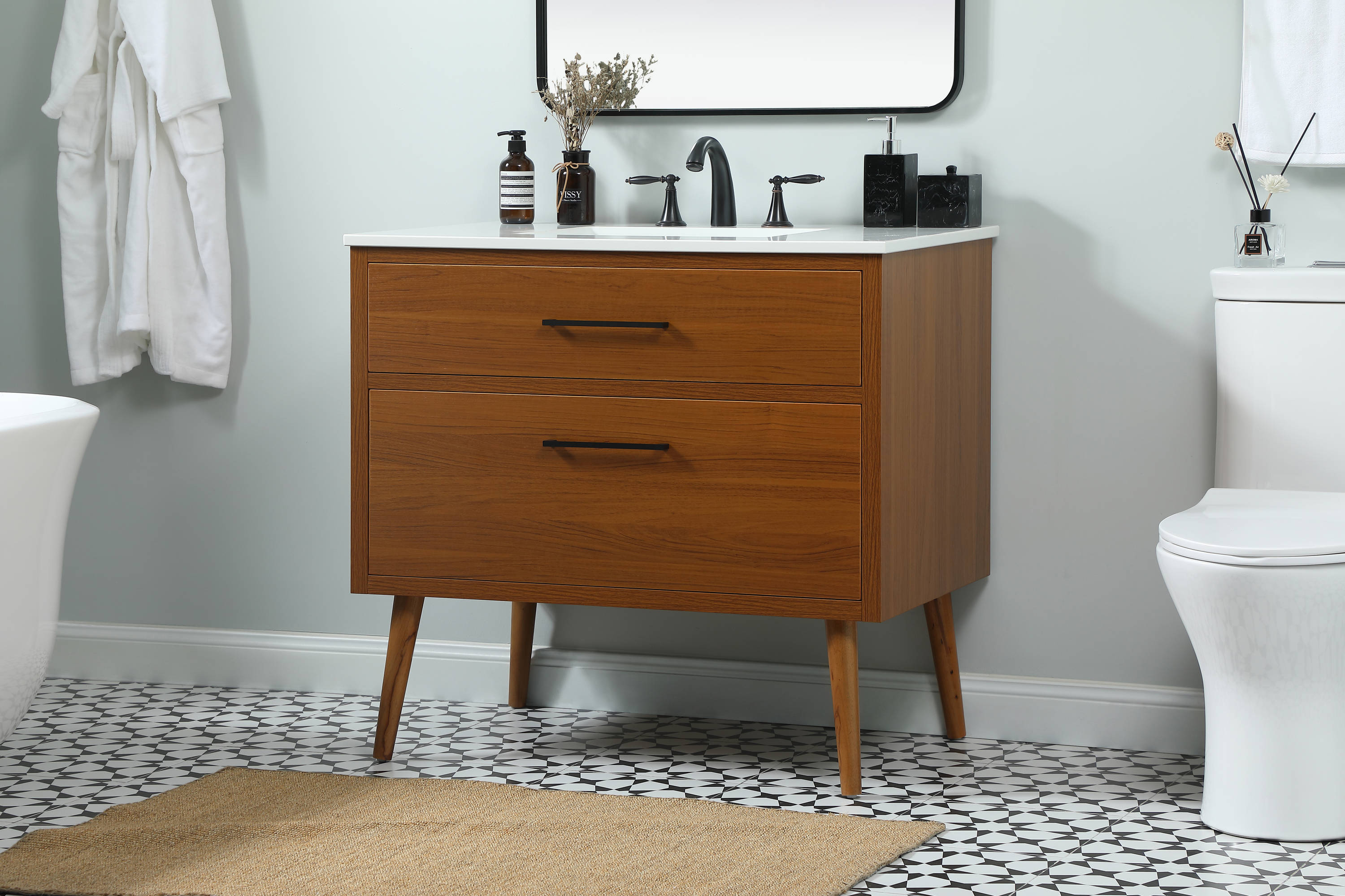 Elegant Decor HF123108MTK Bath-Vanity-Combo - View #3