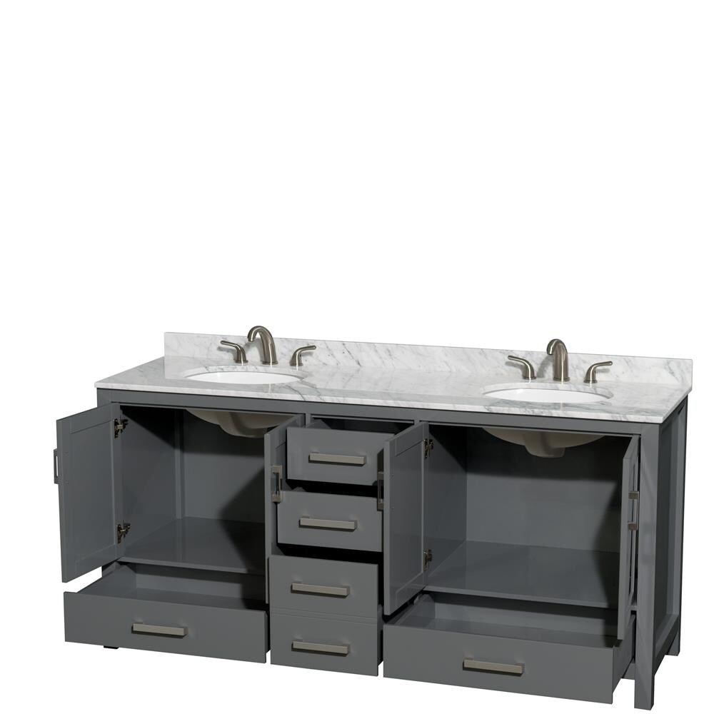 Wyndham Collection WCS141472DKGCMUNOMXX Bath-Vanity-Combo - View #2