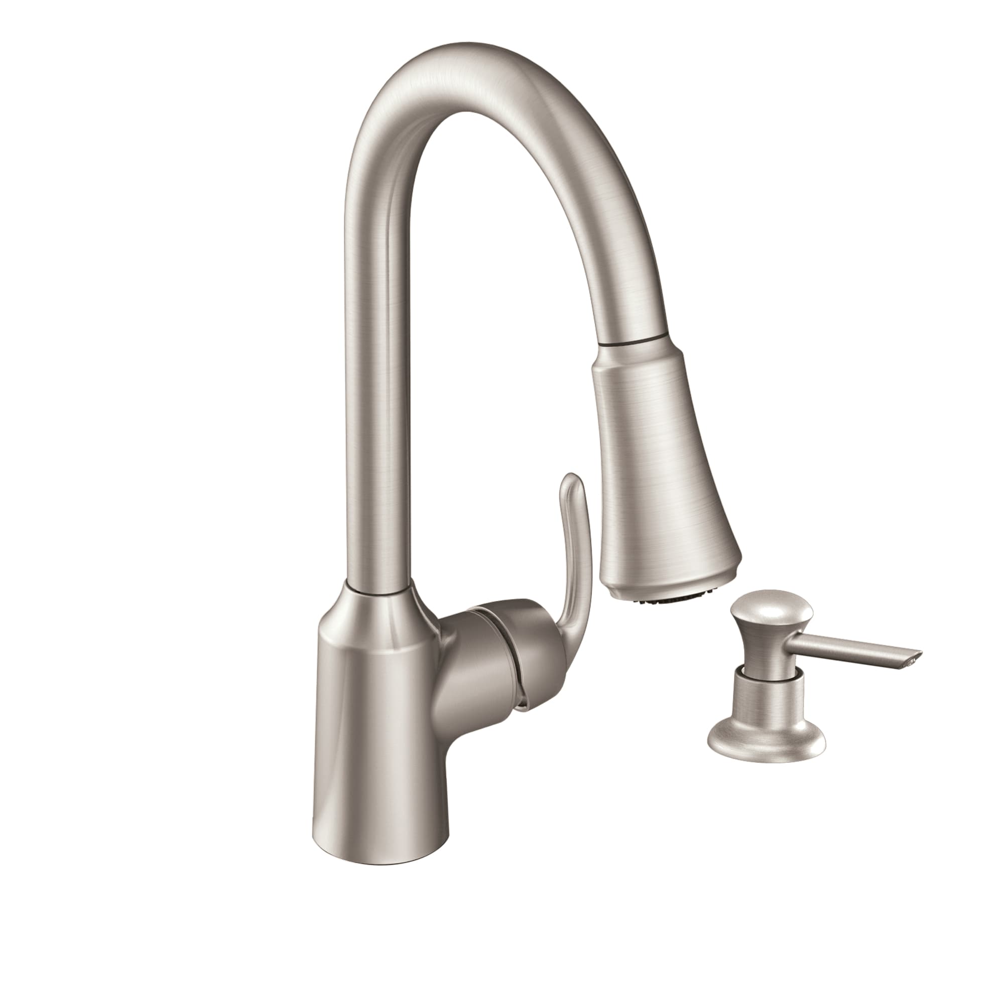 Moen Bayhill Spot Resist Stainless Single Handle Pull-down Kitchen ...