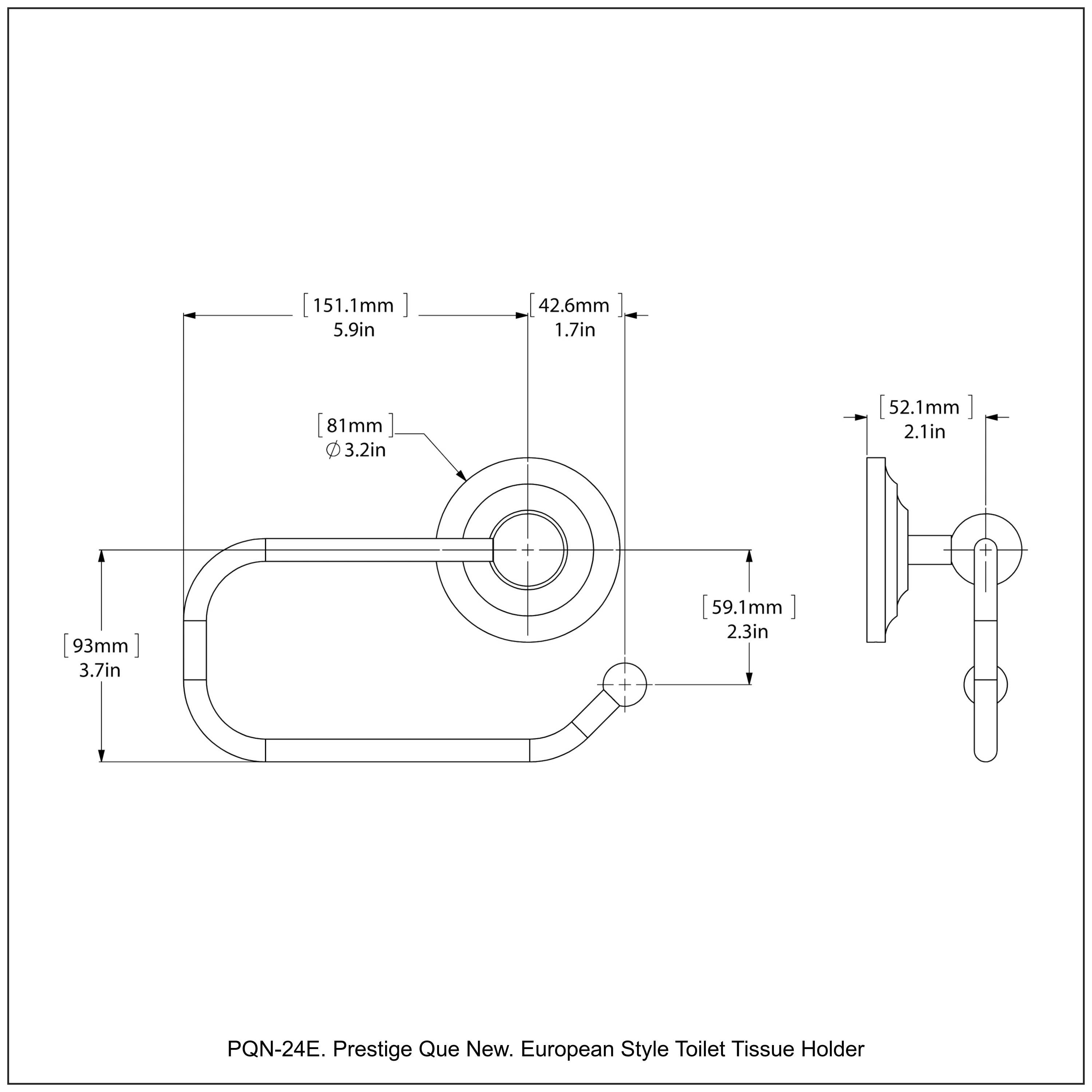 Allied Brass PQN-24E-UNL d060360 - View #3