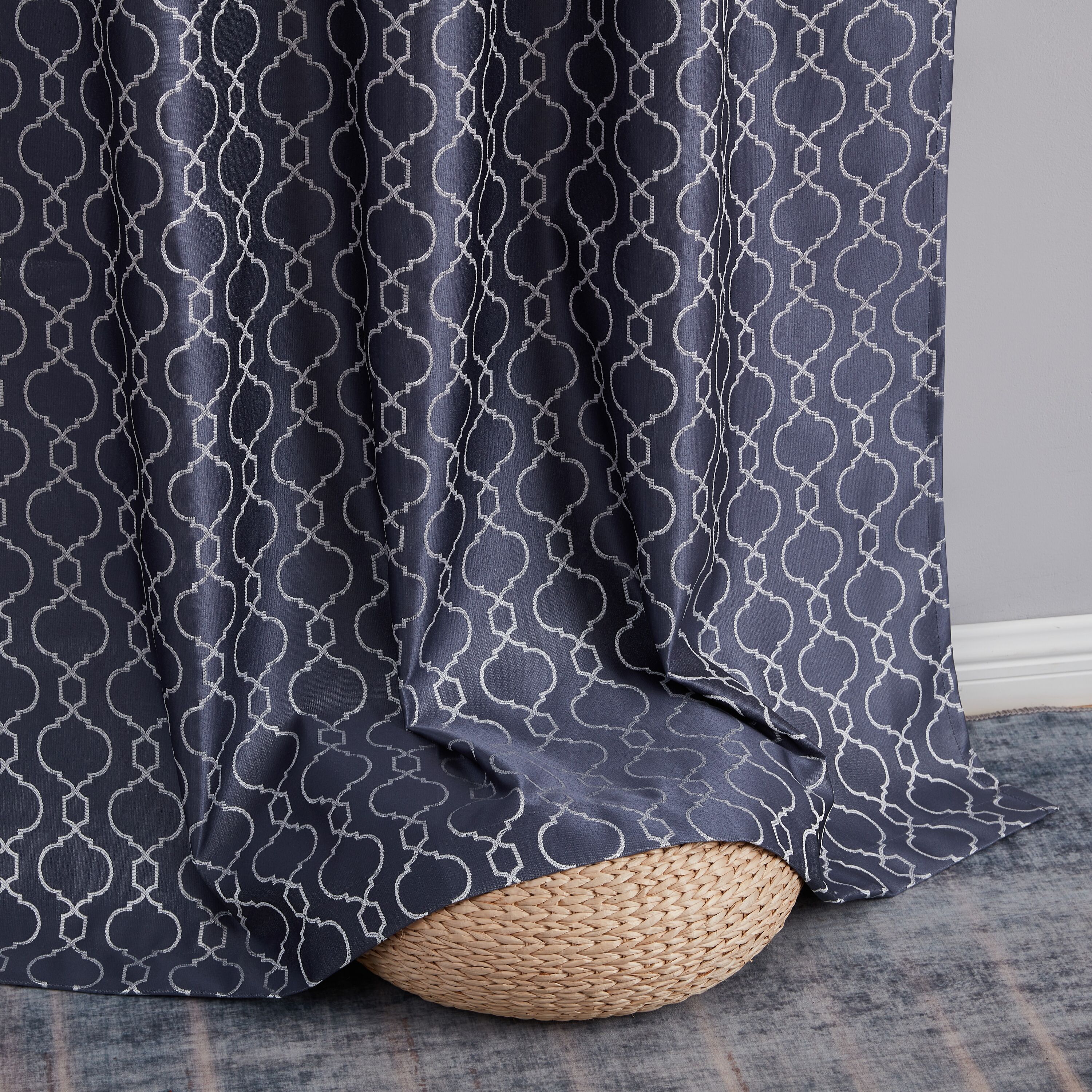 Totally Home Decor FRKLNBLKT-NVY84 curtains - View #7