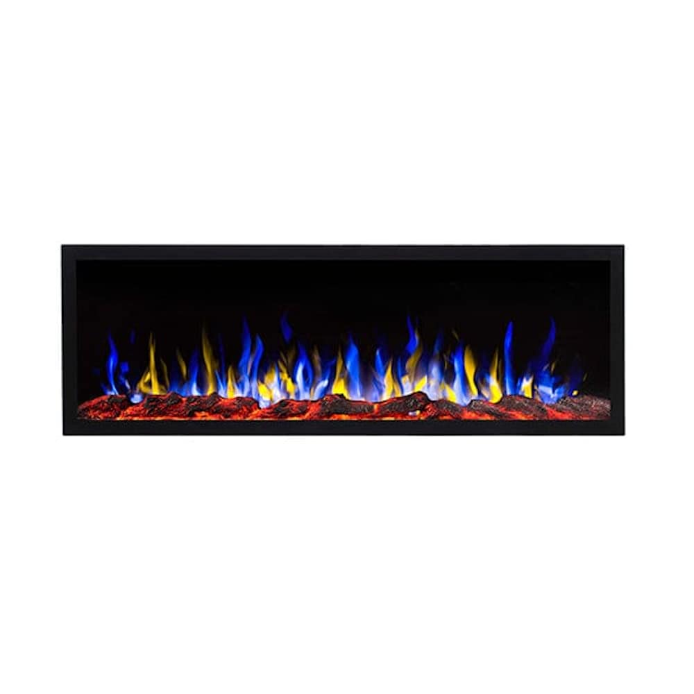 Touchstone 60in W Black No Heat Wallmount Electric Fireplace with
