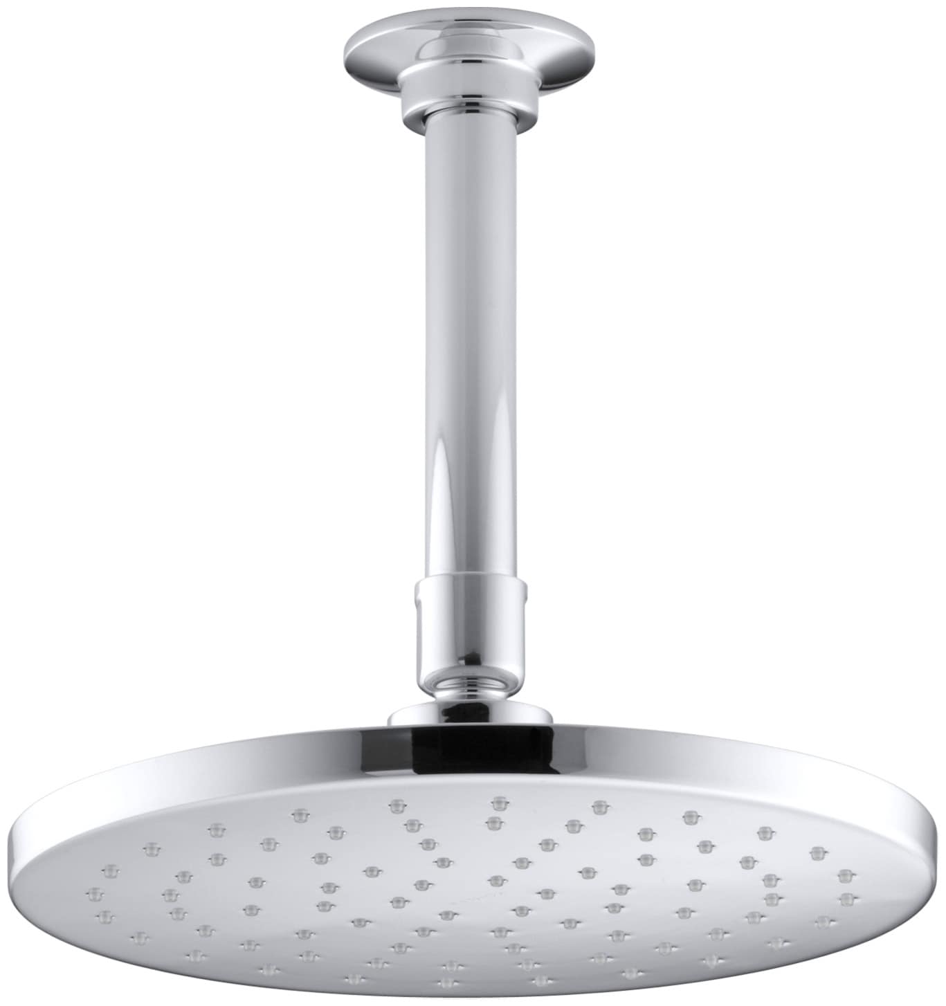 KOHLER 13688-CP Contemporary 1.0 -Spray Polished chrome 8.0-in Round Fixed Rain Shower Head 2.5 GPM