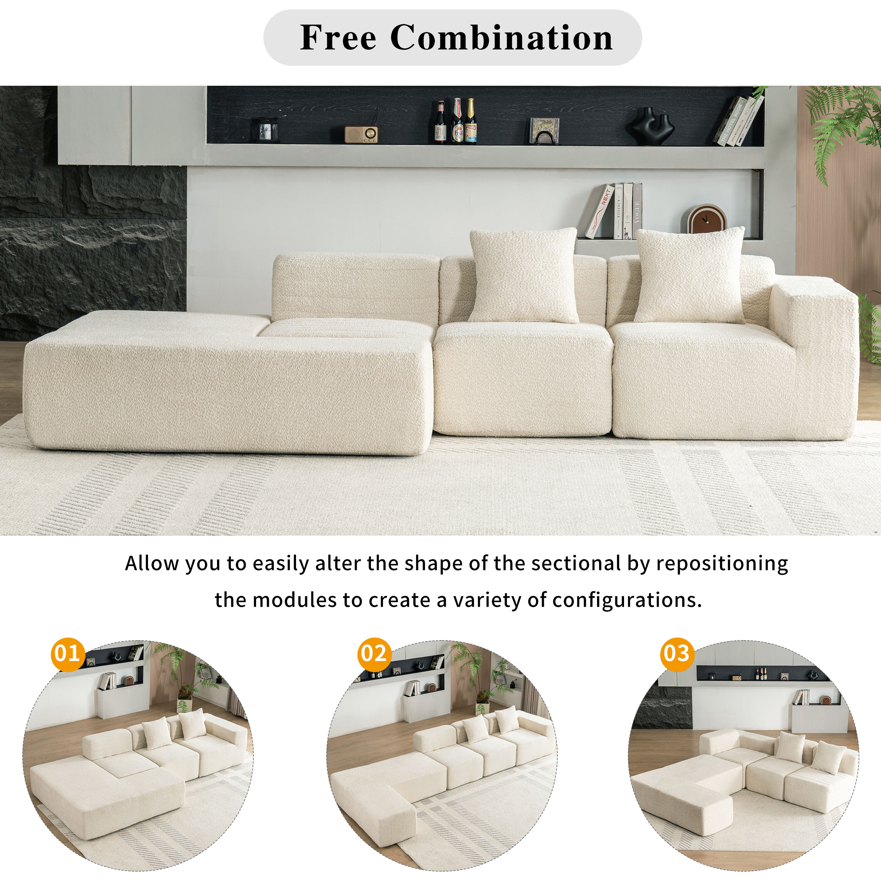 ModernLuxe L-N719S001630A Sofas-Loveseats - View #3