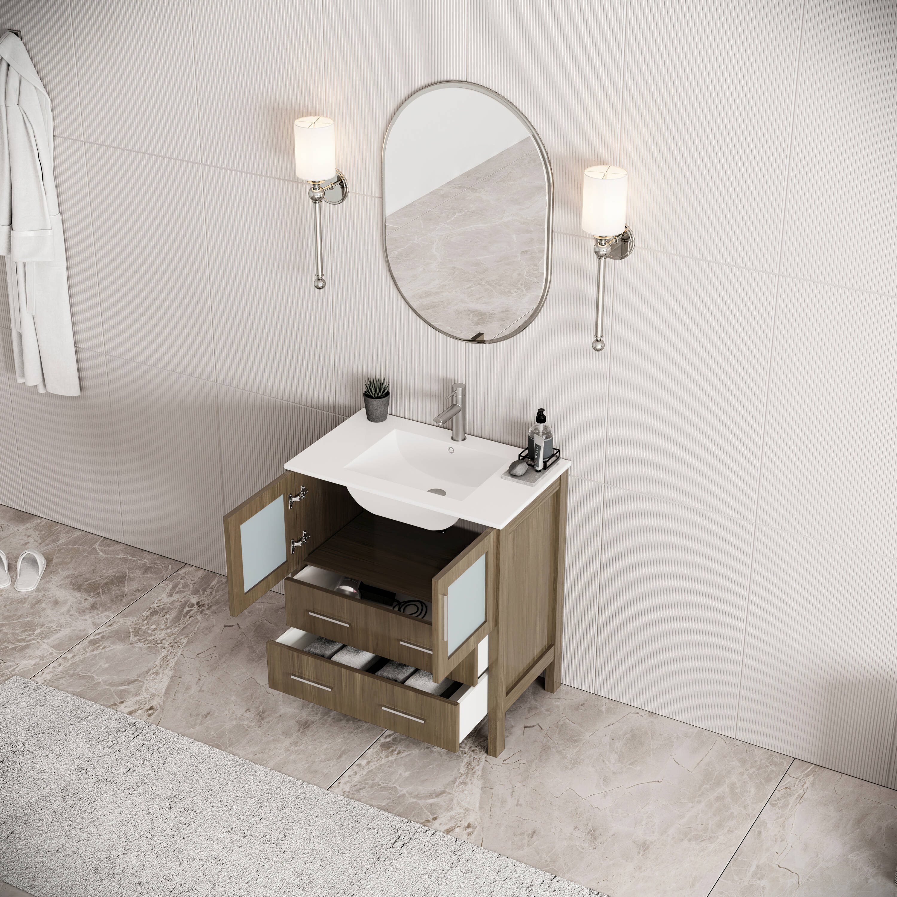 Fresca FCB6230GO-I Bath-Vanity-Combo - View #3