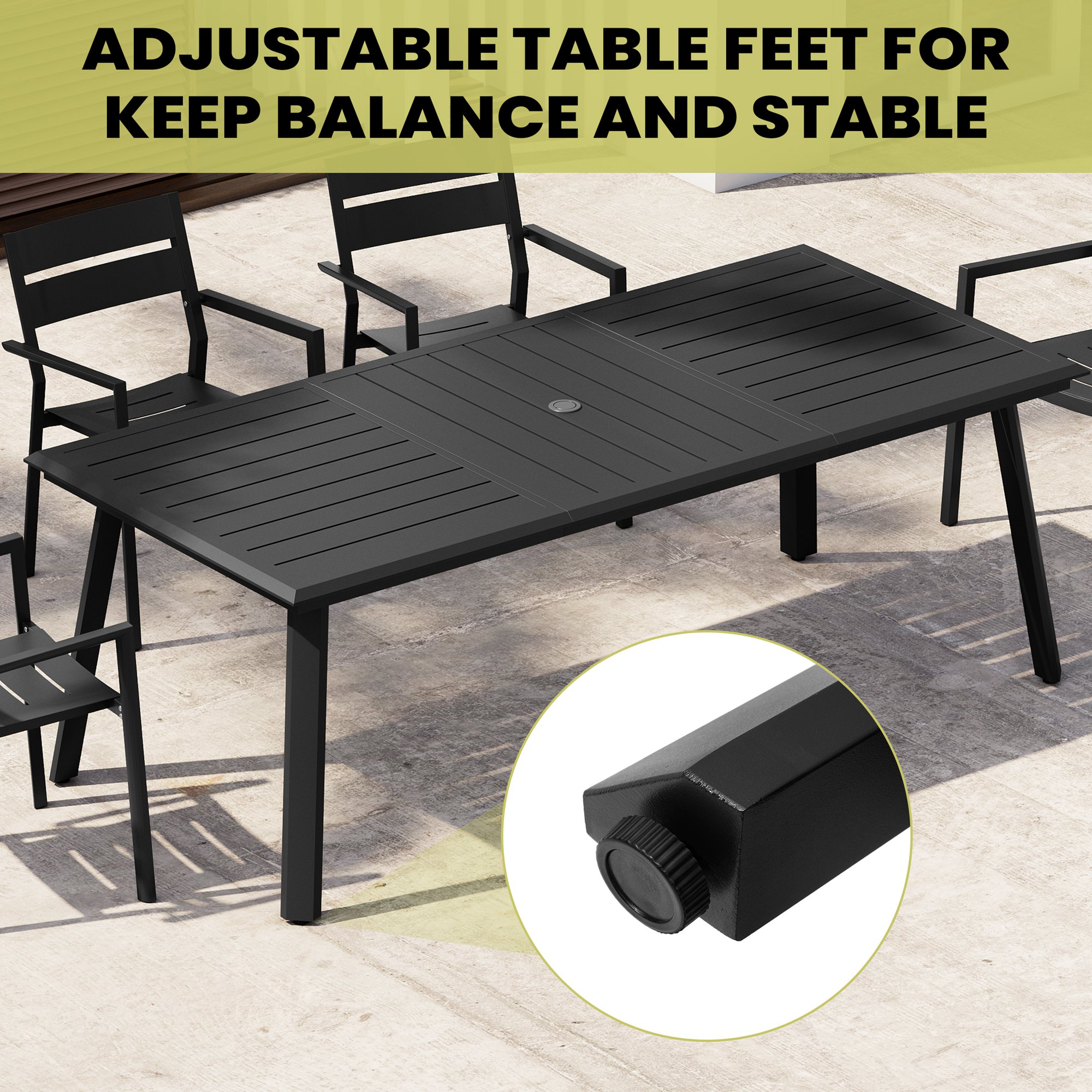 Crestlive Products CL-TB055BLK Patio-Tables - View #8