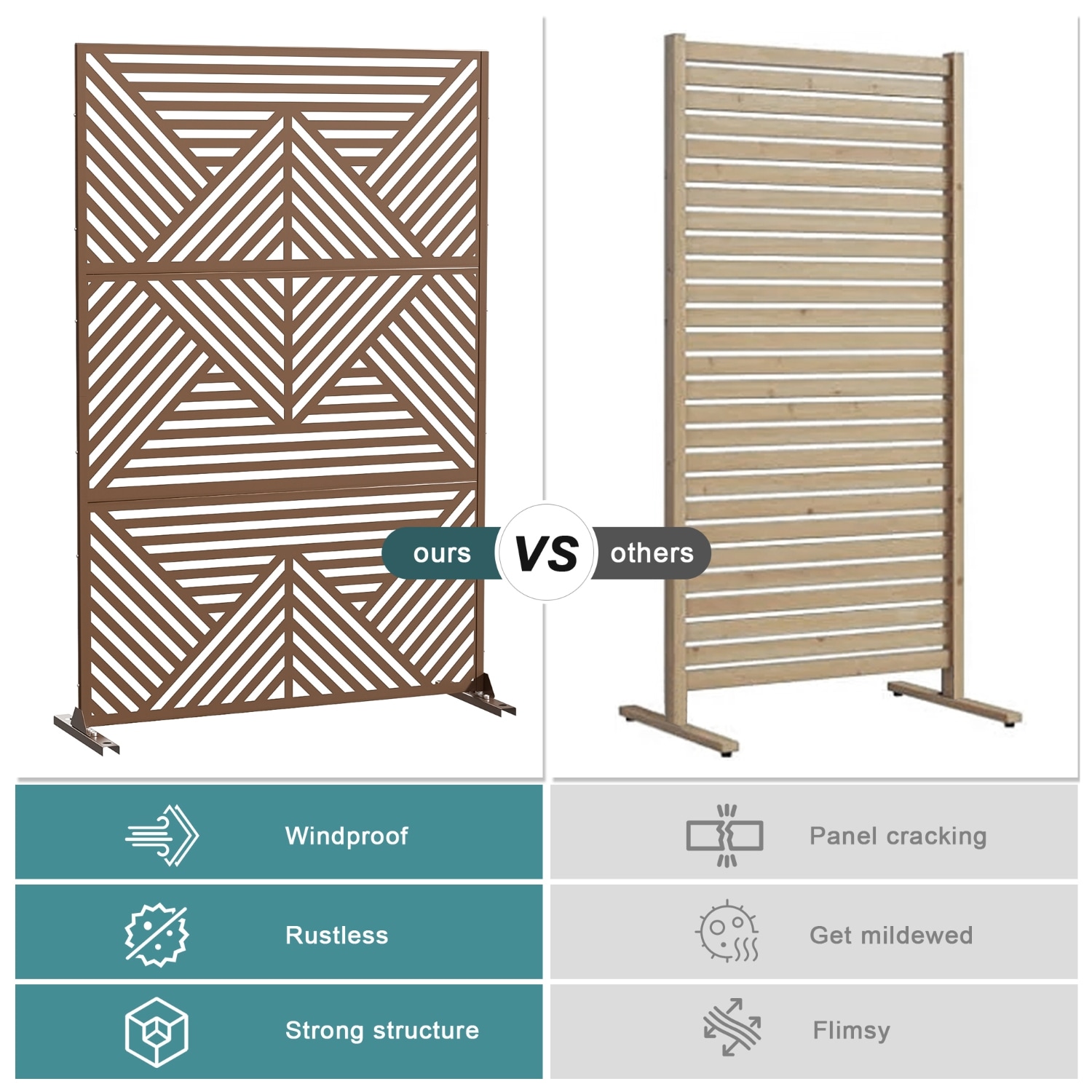Wooakway LS0605-601A86 Outdoor-Privacy-Screen - View #6