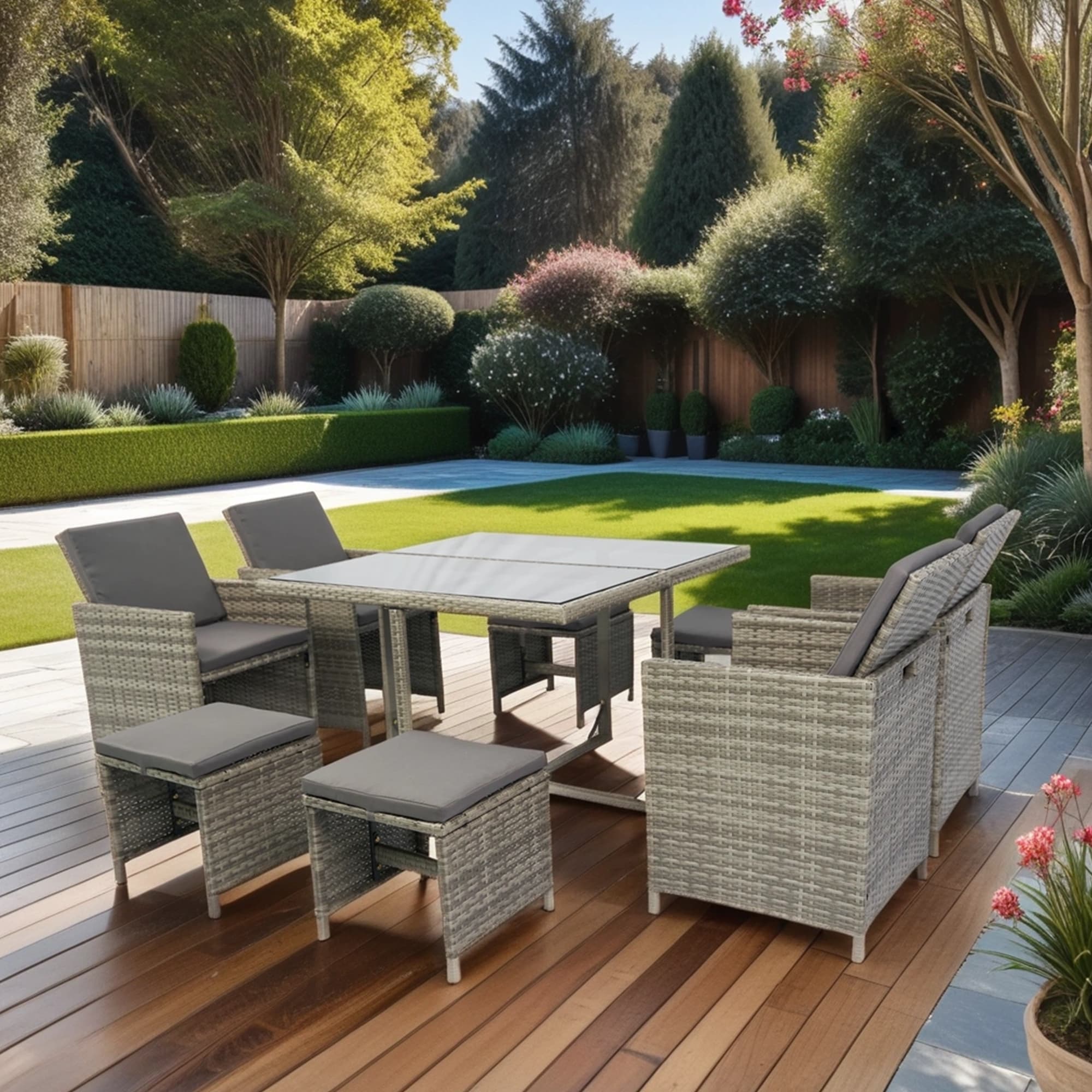 AHIOU HOME ZAAHG-S00040DS Patio-Dining-Sets - View #2