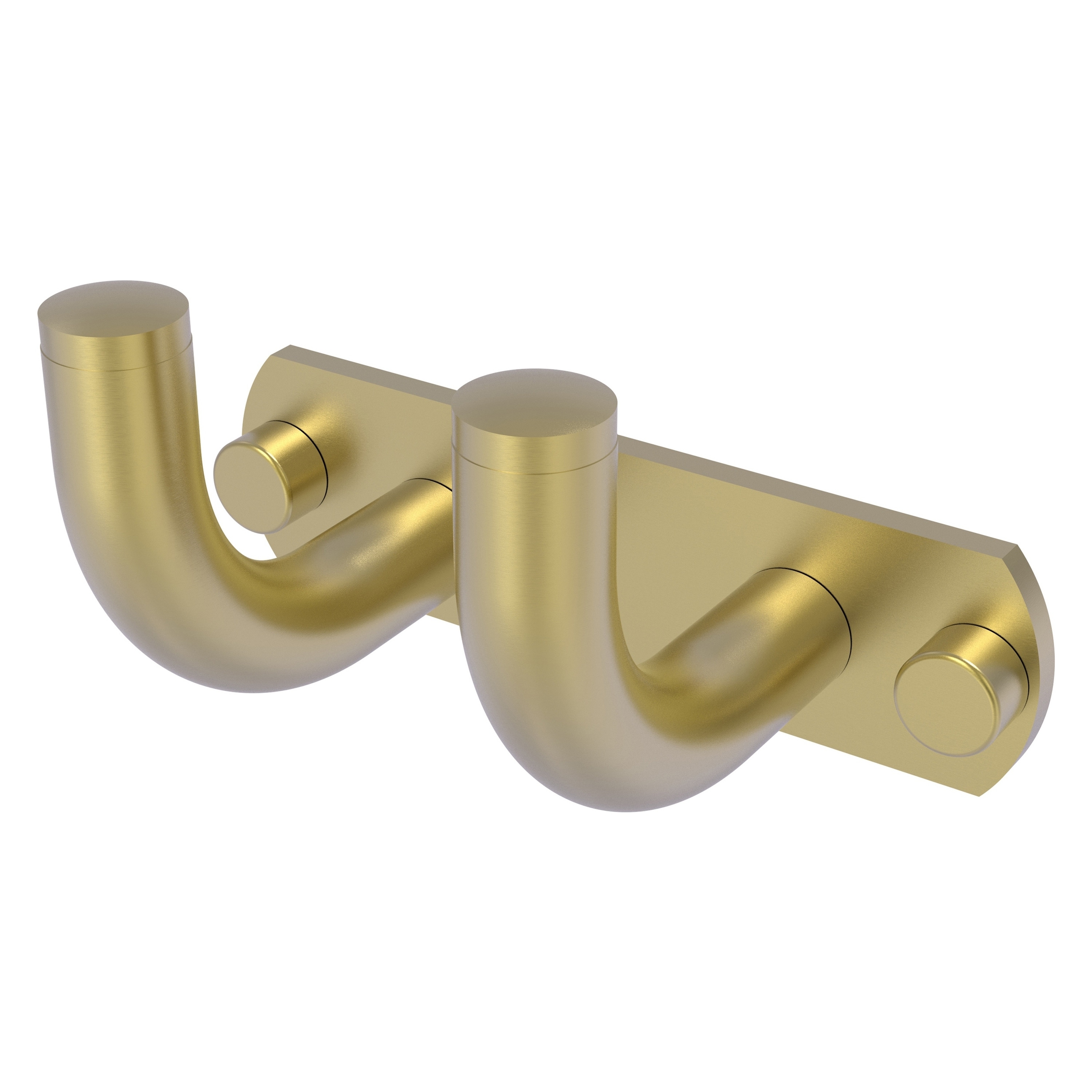 Allied Brass RM-20-2-SBR Remi Satin Brass Double -Hook Wall mount Towel Hook