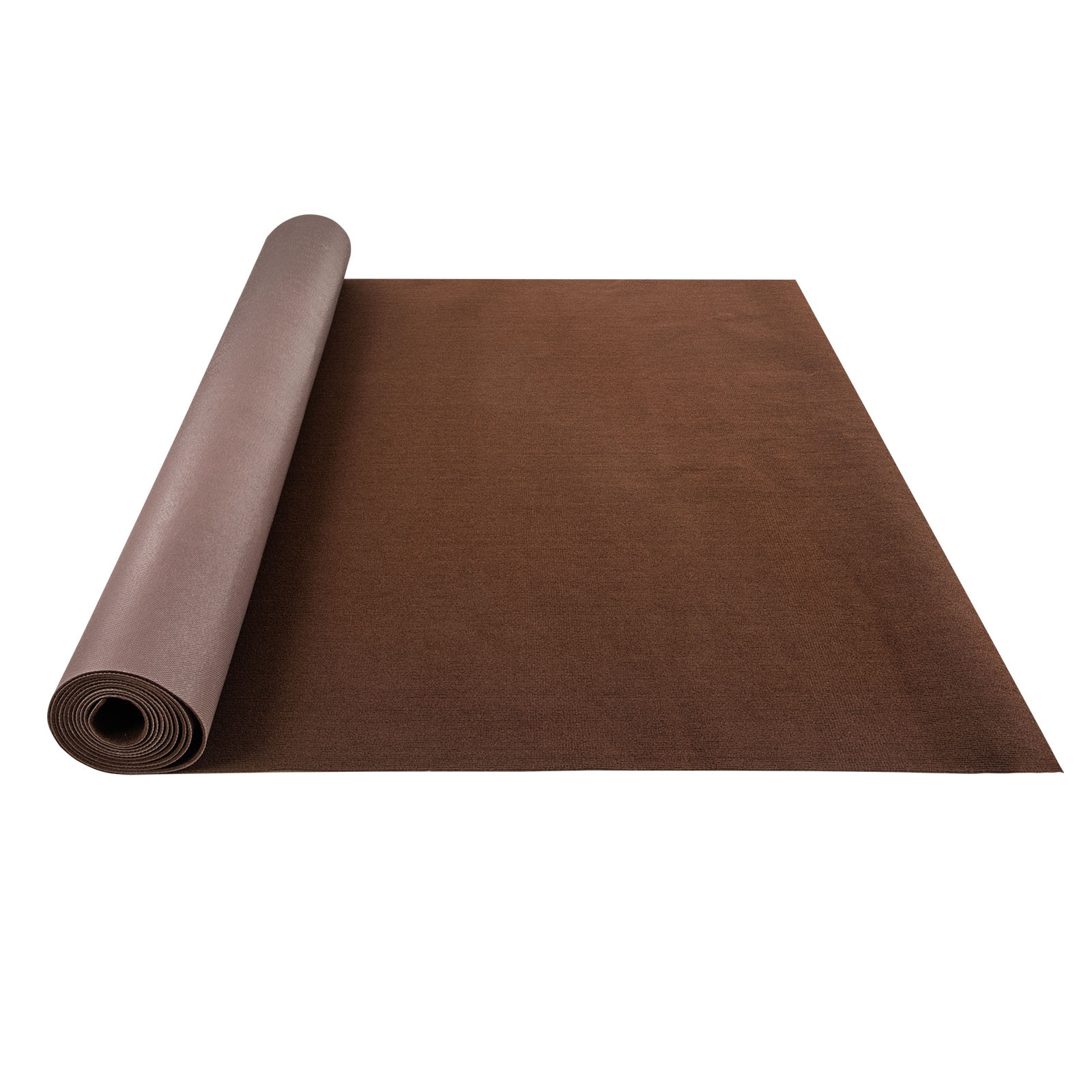 GIVIMO Marine-Grade 6 by 23-ft Boat Carpet Deep Brown Polyester Carpet with TPR Waterproof Backing 0.18-in Pile Roll for Patio Porch Deck Indoor and Outdoor Use #LW038GIVSS1163
