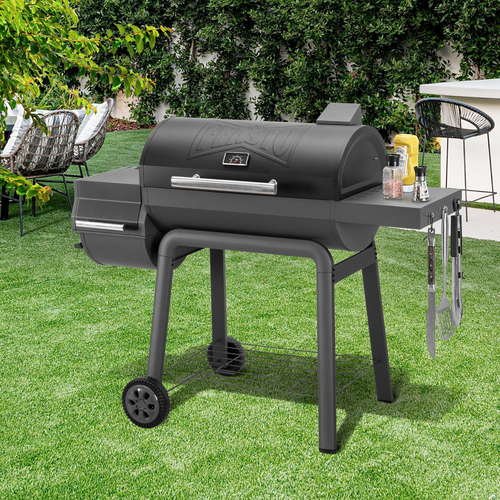 Feasto CG3019S Charcoal-Grills - View #9