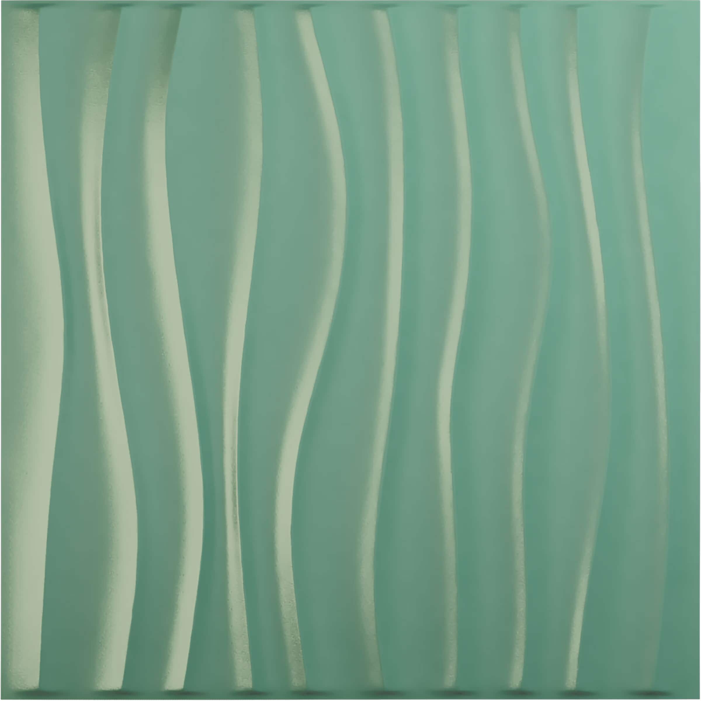 Ekena Millwork WP20X20SOFSM-CASE-12 19-5/8-in x 19-5/8-in Embossed Paintable/Stainable Green PVC Wall Panel ( 12 -Pack, Covers 32.04-sq ft )