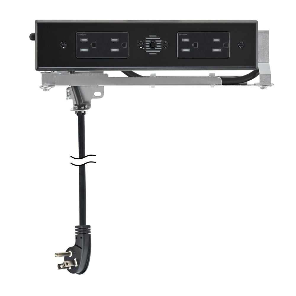 Docking Drawer 1514-266B Blade Duo 15 -Amp 120/125-volt Tamper Resistant Residential/Commercial Duplex Outlet with Wall Plate, Black