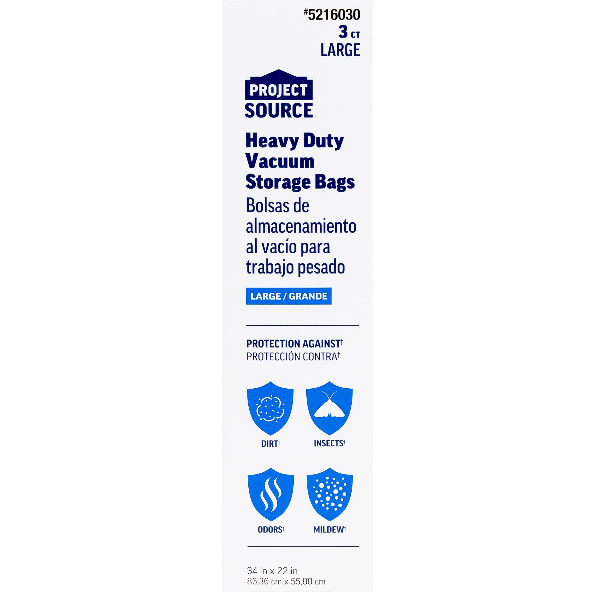 Project Source Large Shrink-Pak 3-Count Vacuum Seal Storage Bags in the  Plastic Storage Bags department at