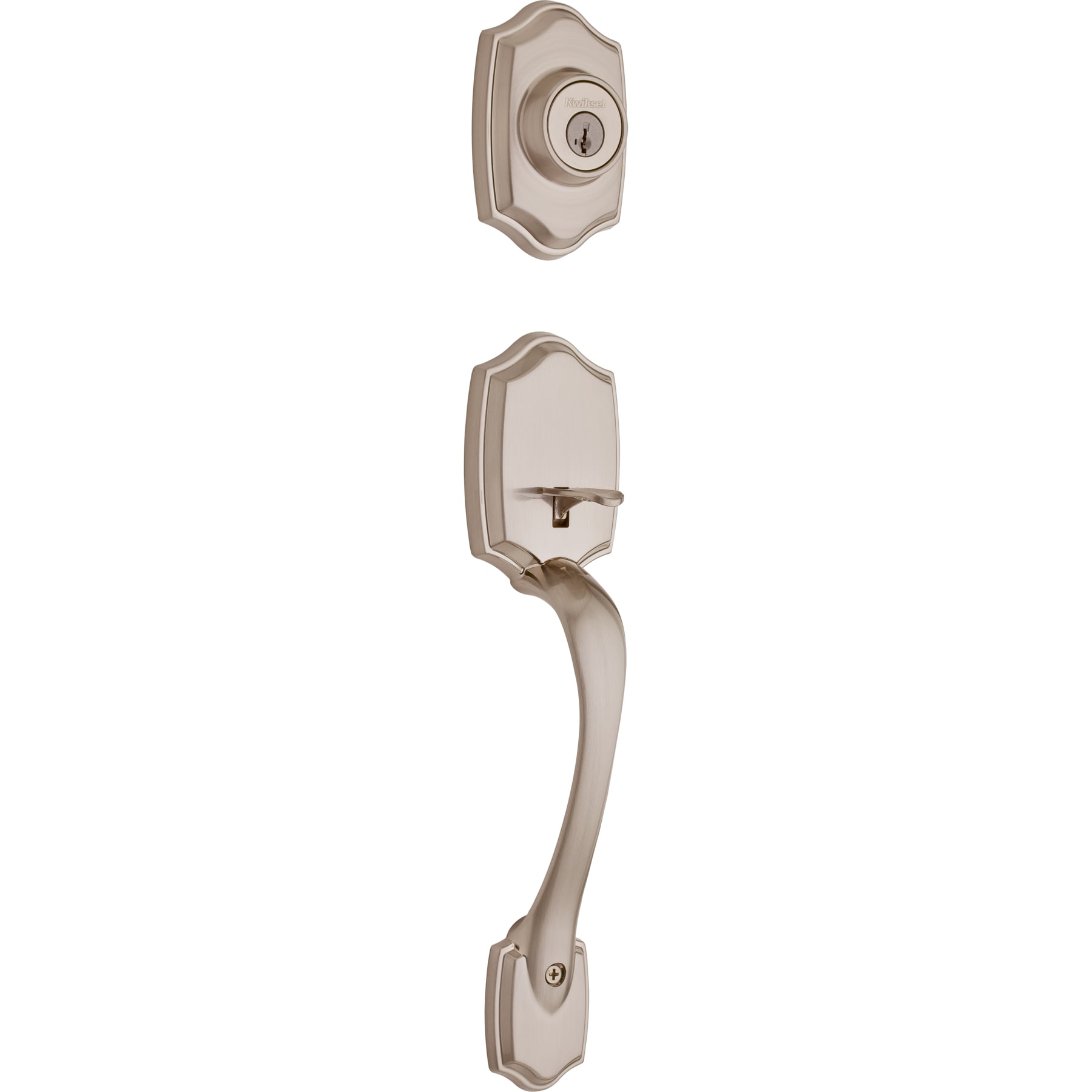 Kwikset Series Belleview Satin Nickel Single-Cylinder Deadbolt