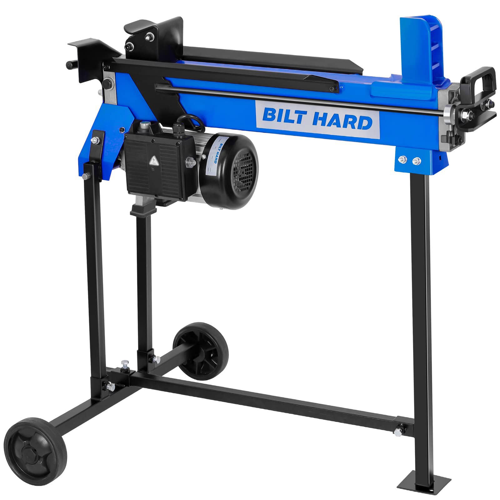 BILT HARD TLA-0102 6.5-Ton 15-Amp with Stand Horizontal Electric Log Splitter Wood Splitter with Hydraulic Ram