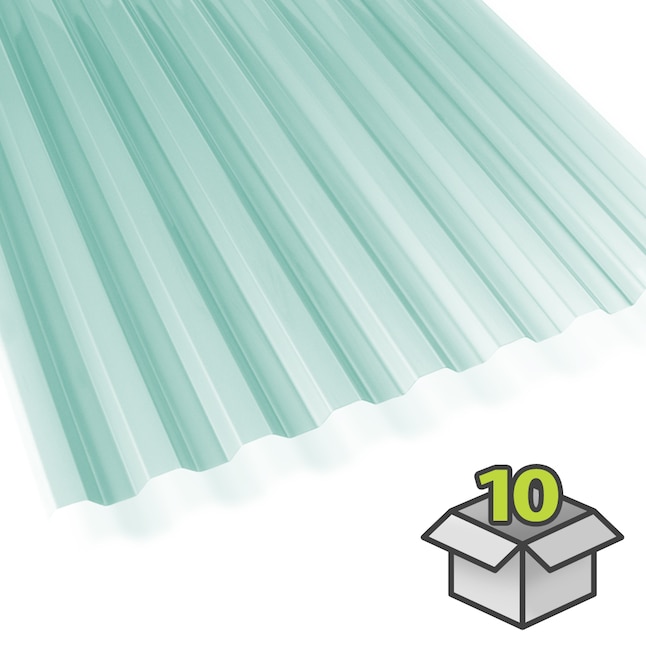 Suntuf 2 Ft X 6 Corrugated Sea Green, Home Depot Canada Corrugated Roofing Pvc Pipes