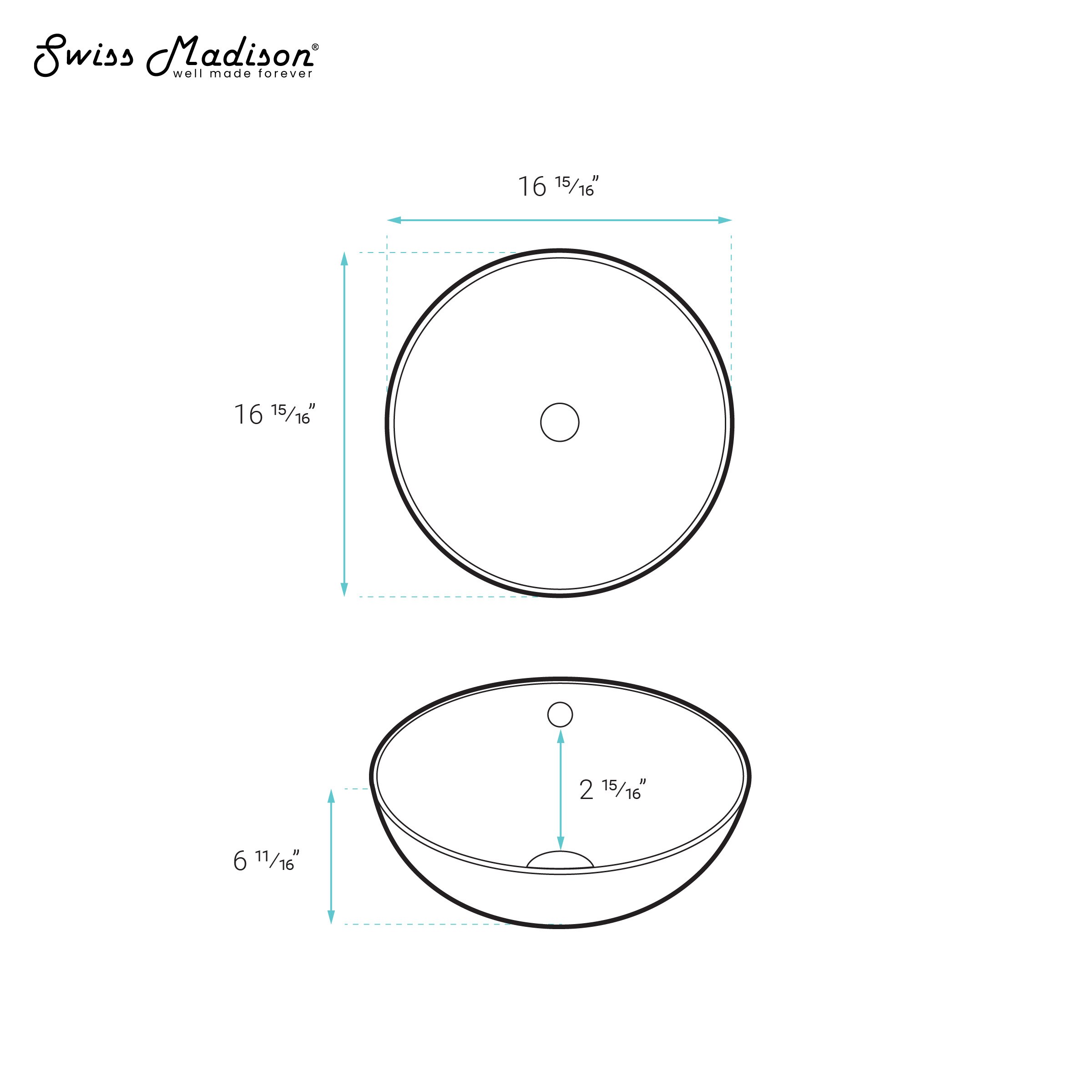 Swiss Madison SM-25-VSBES03WH Bath-Sink - View #7